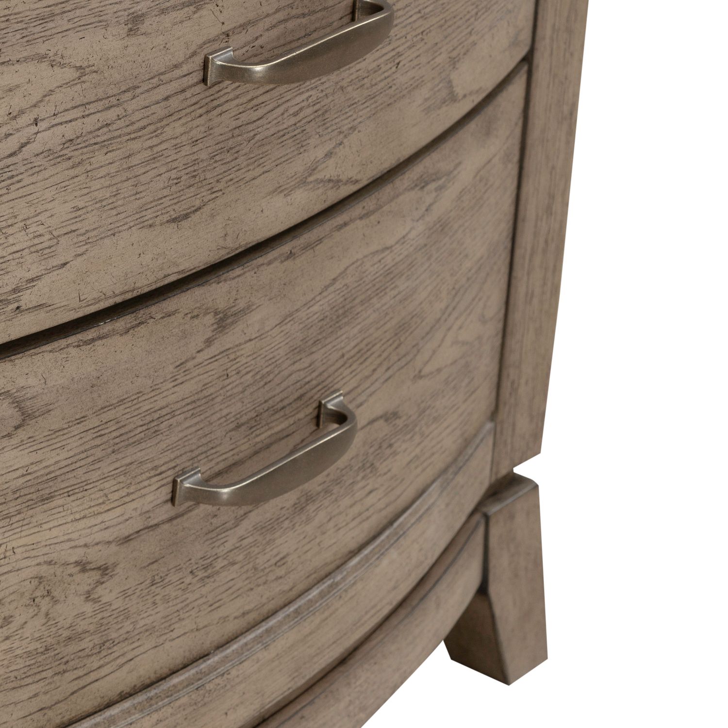 Avalon Wood 2-Drawer Nightstand w/Charging Station