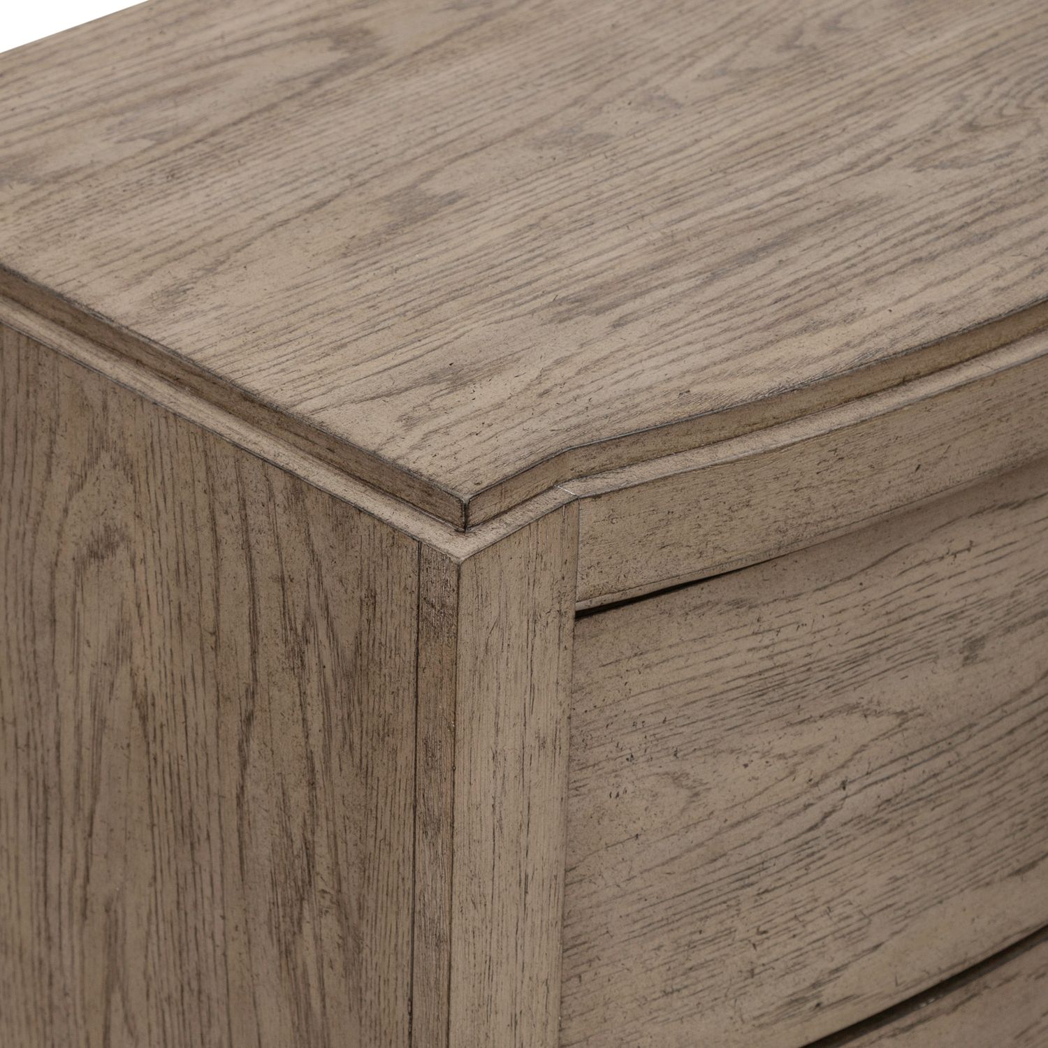 Avalon Wood 2-Drawer Nightstand w/Charging Station