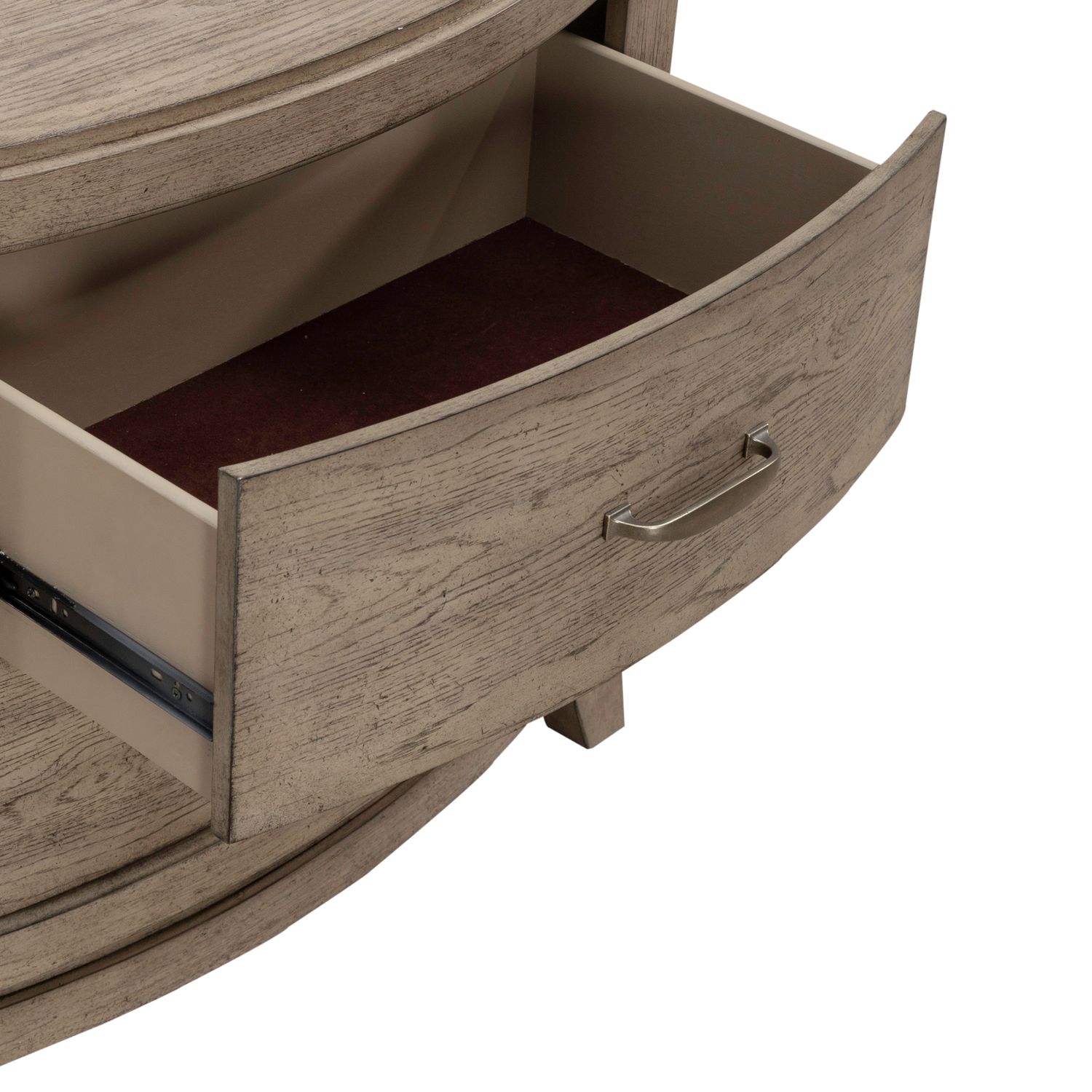 Avalon Wood 2-Drawer Nightstand w/Charging Station