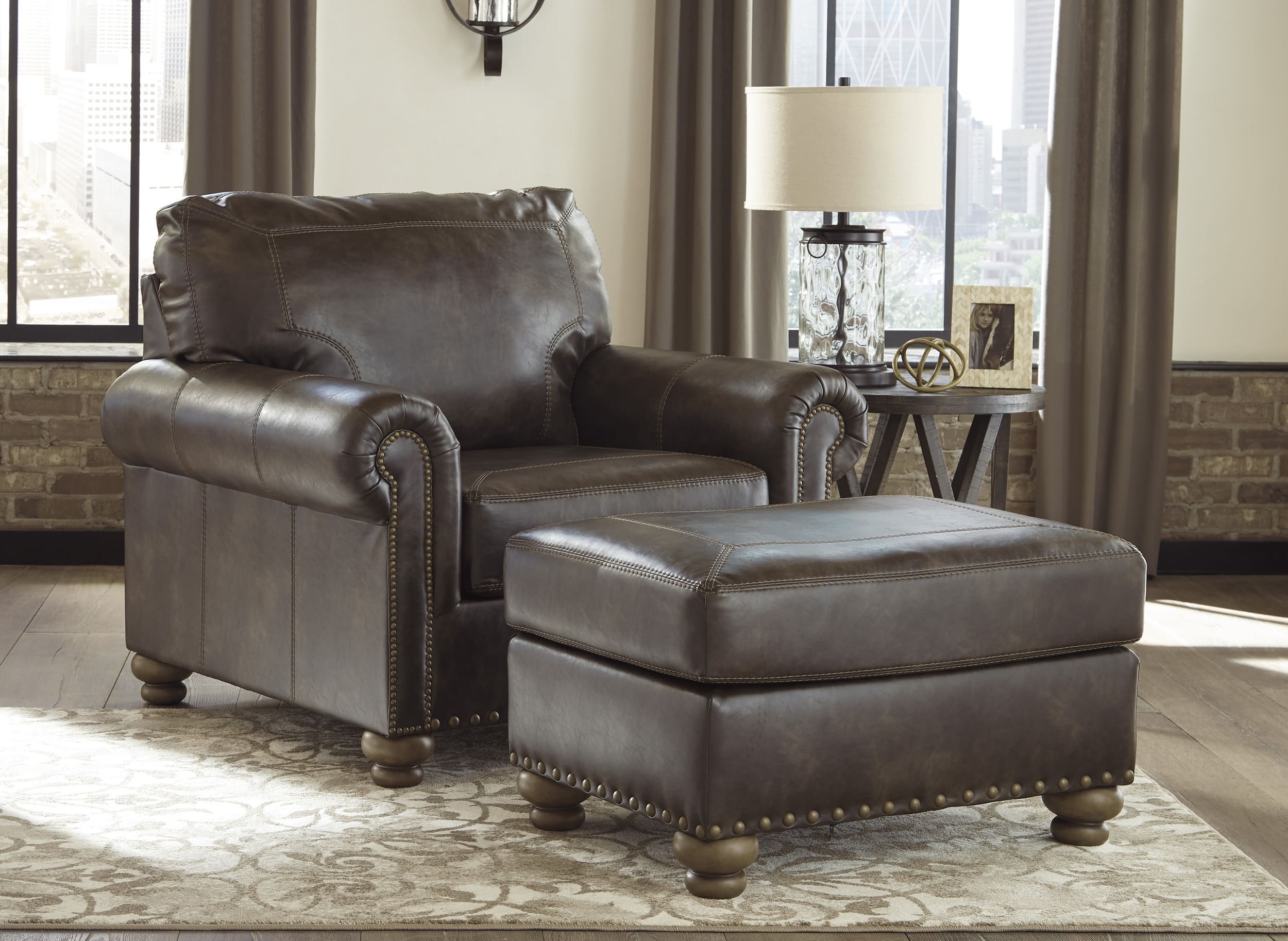Ashley Nicorvo Chair and Ottoman