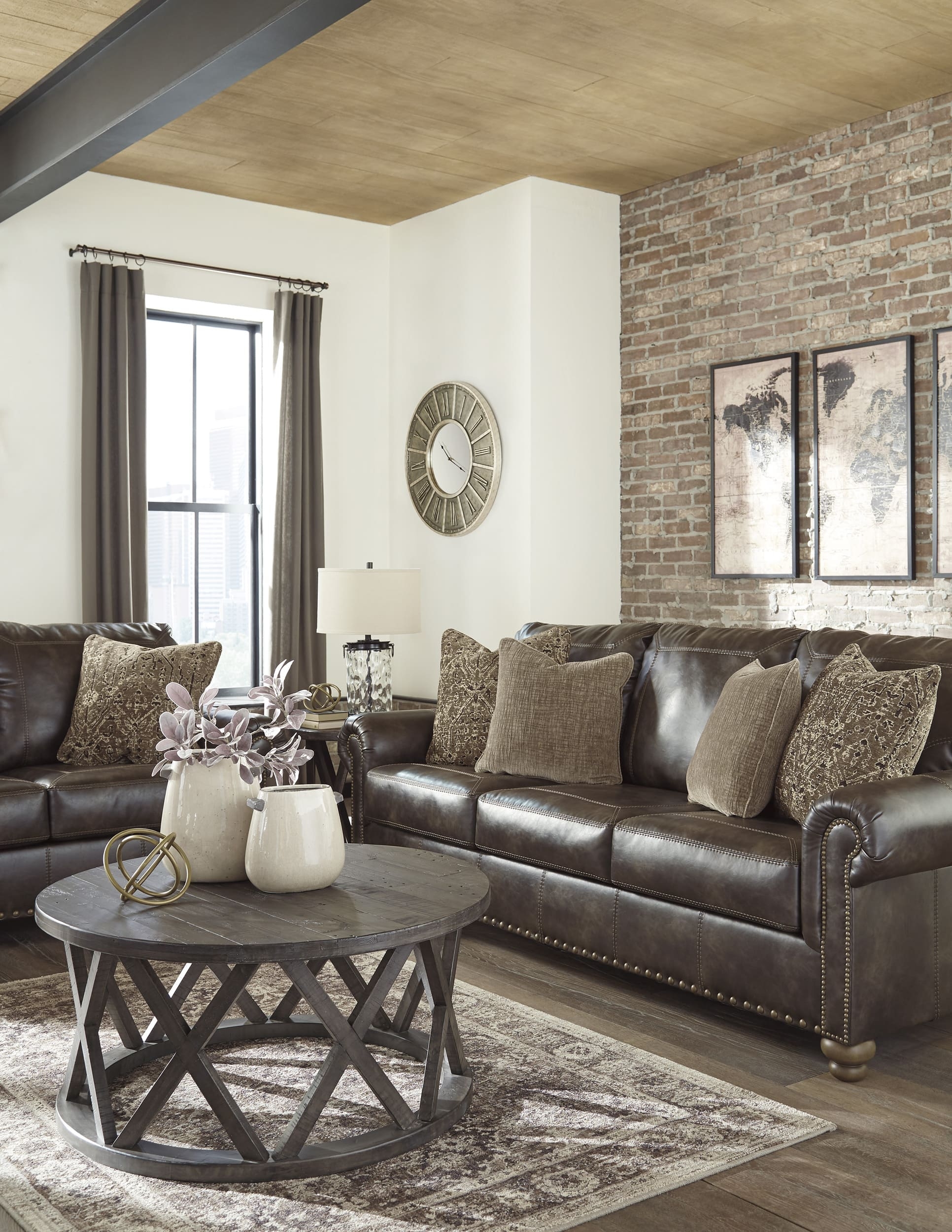 Ashley Nicorvo Sofa And Center Table