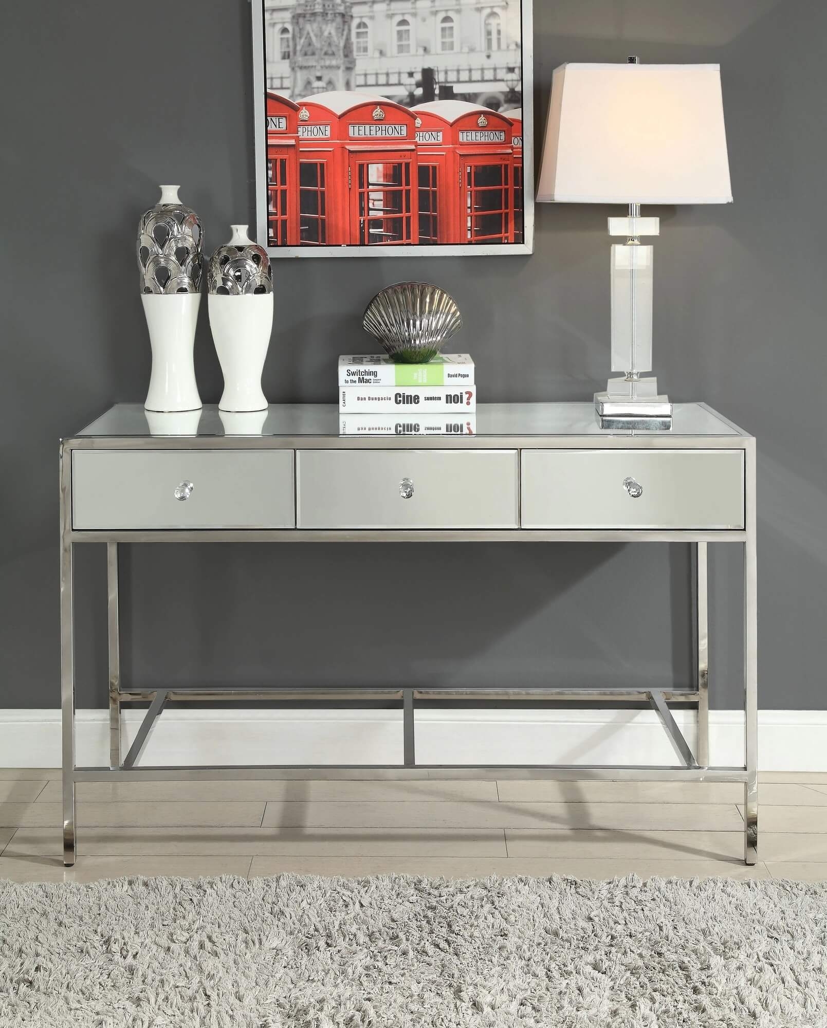 Weigela Mirrored Accent Table