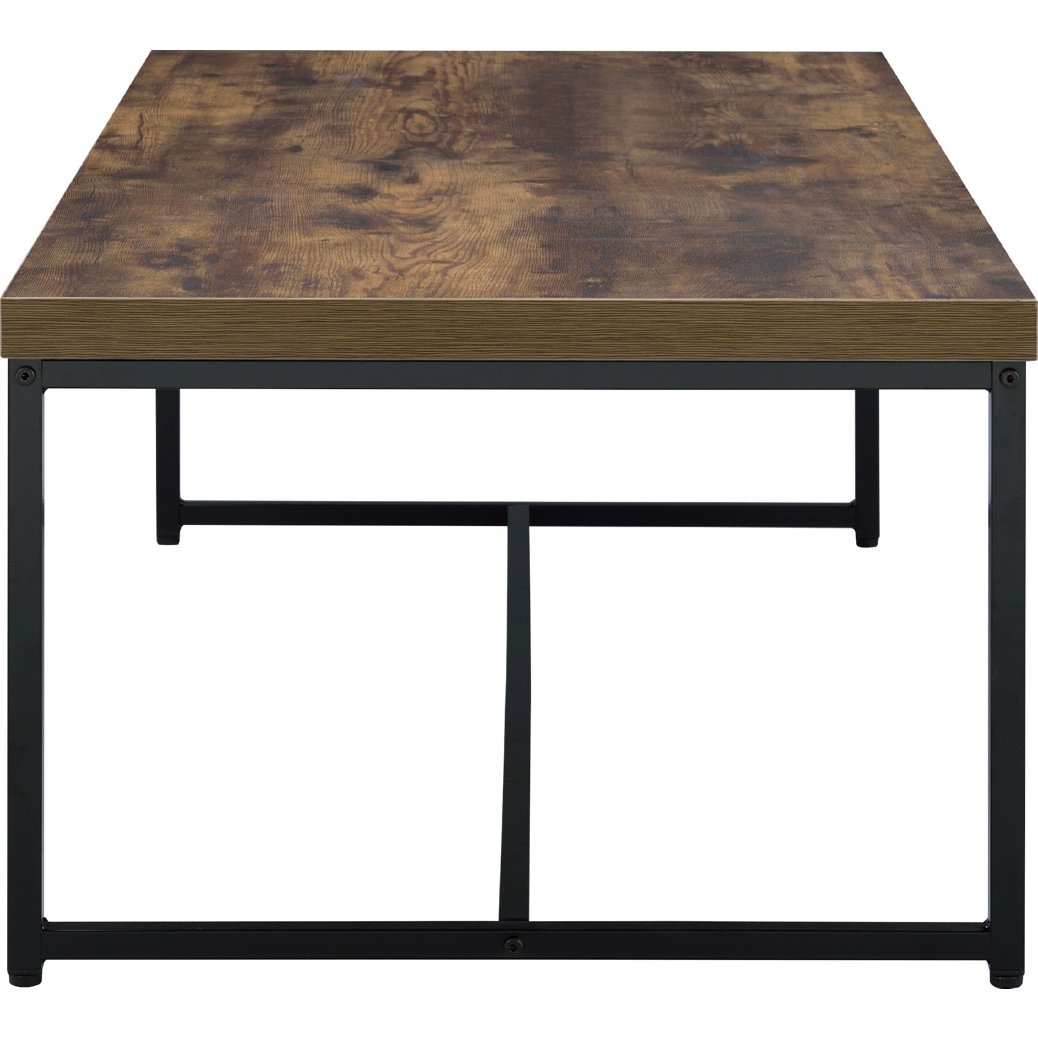 Bob Wood/Metal Rectangular Coffee Table