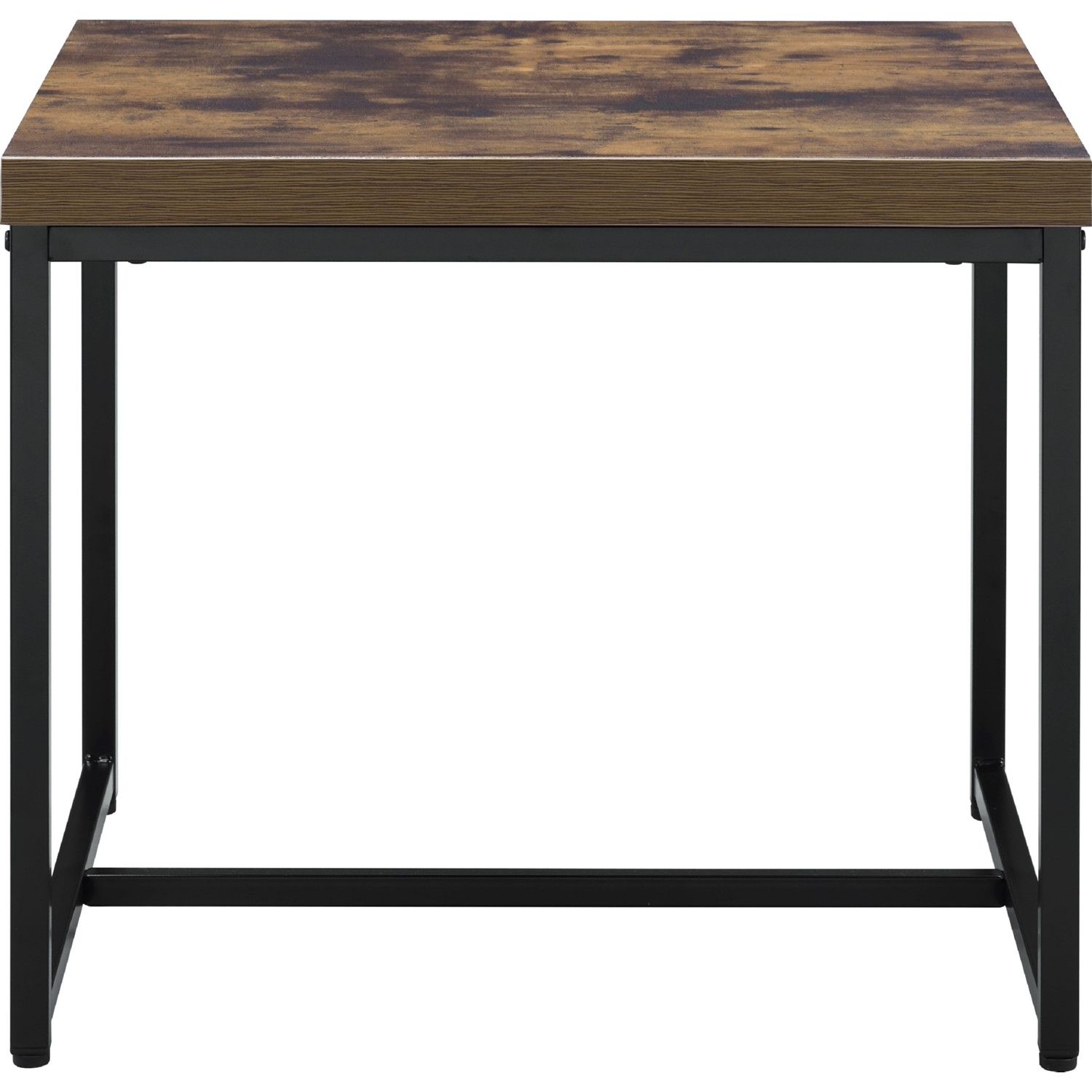 Bob Wood/Metal Rectangular End Table