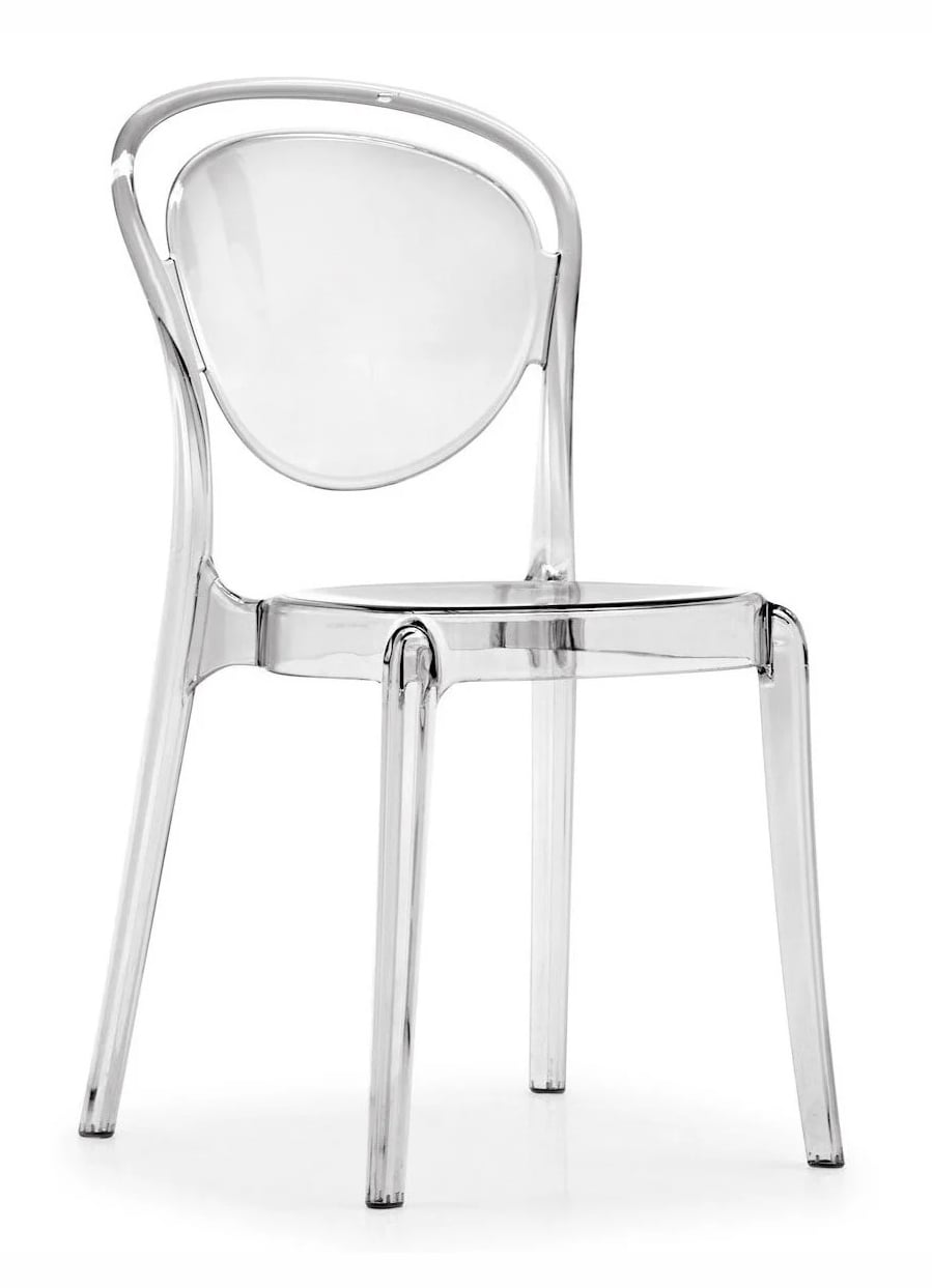 Calligaris Parisienne Polycarbonate Dining Chair, Transparent