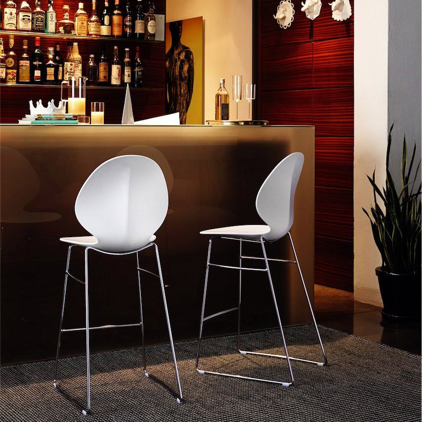 Basil Counter Stool w/ Metal Base