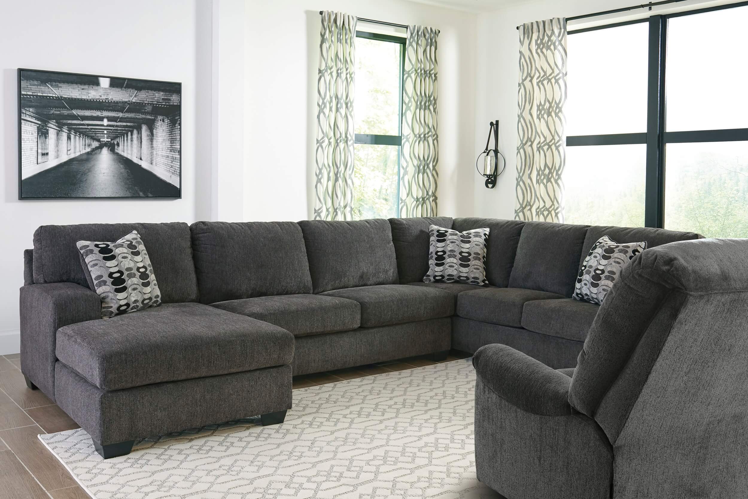 Ballinasloe 3-Piece L-Shaped Sectional Sofa w/Left Chaise