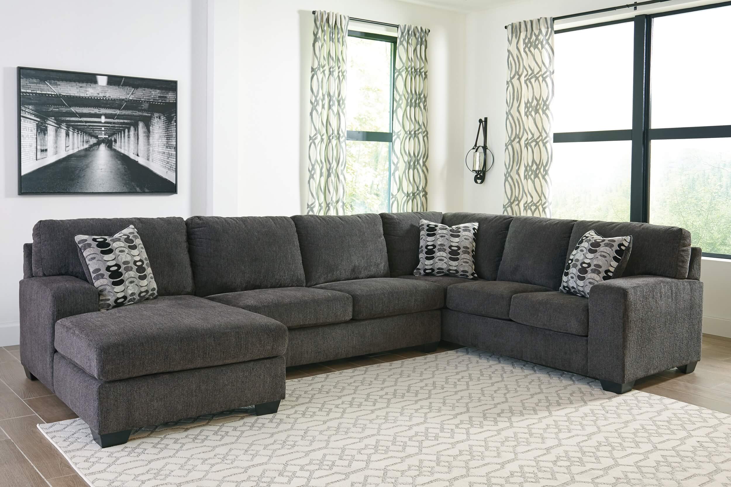 Ballinasloe 3-Piece L-Shaped Sectional Sofa w/Left Chaise