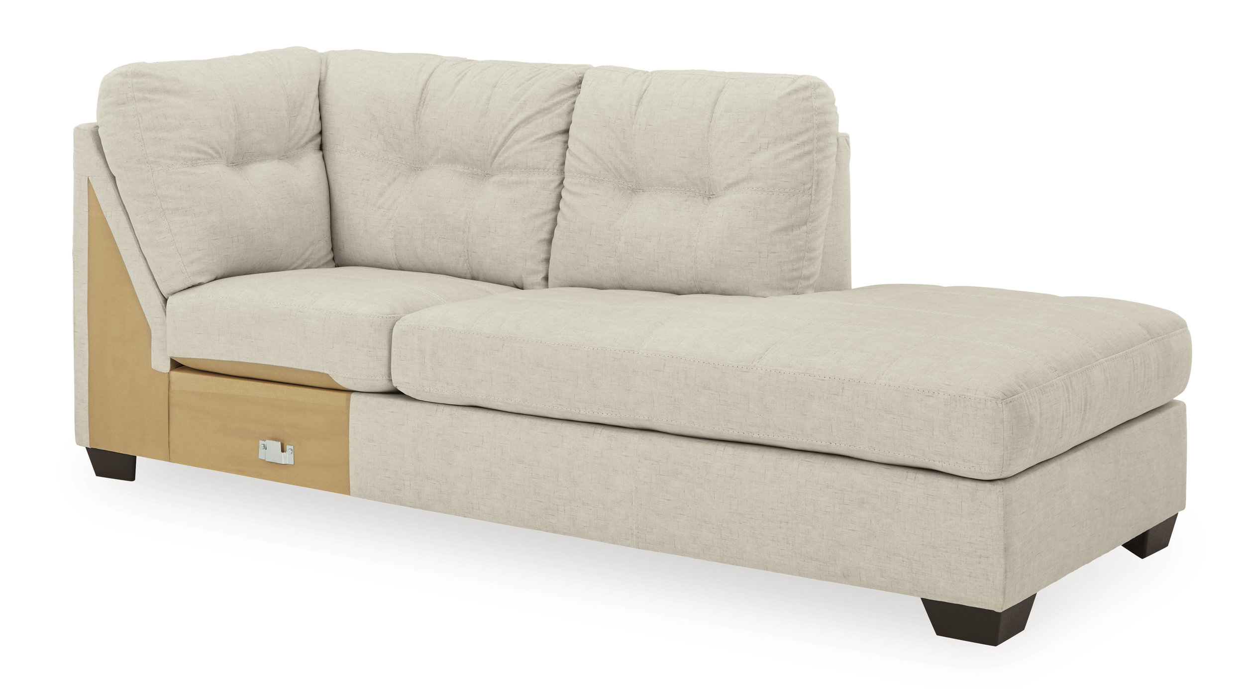 Falkirk Fabric 2-Piece Sectional w/Chaise