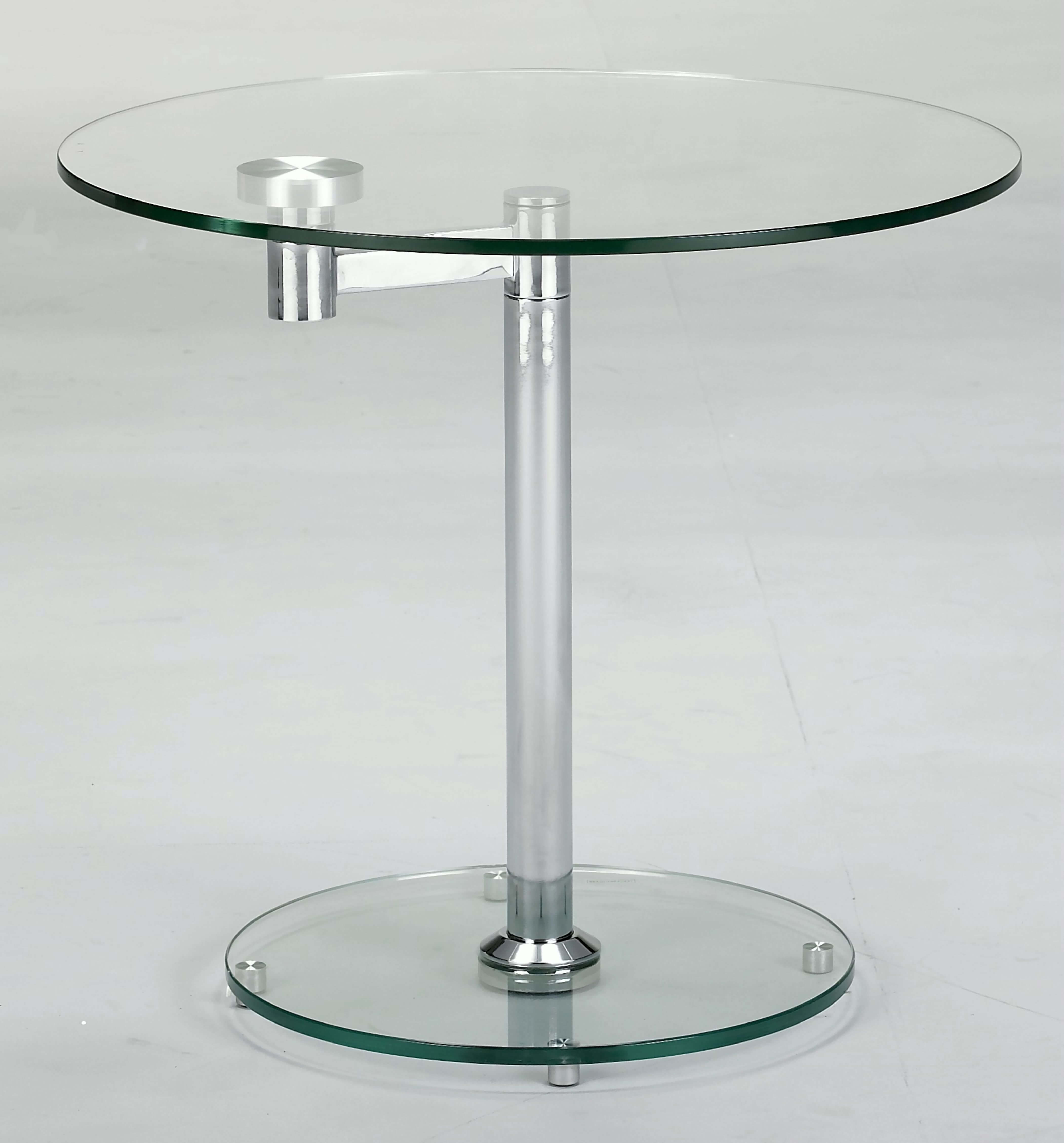 8090 Round Glass Lamp Table