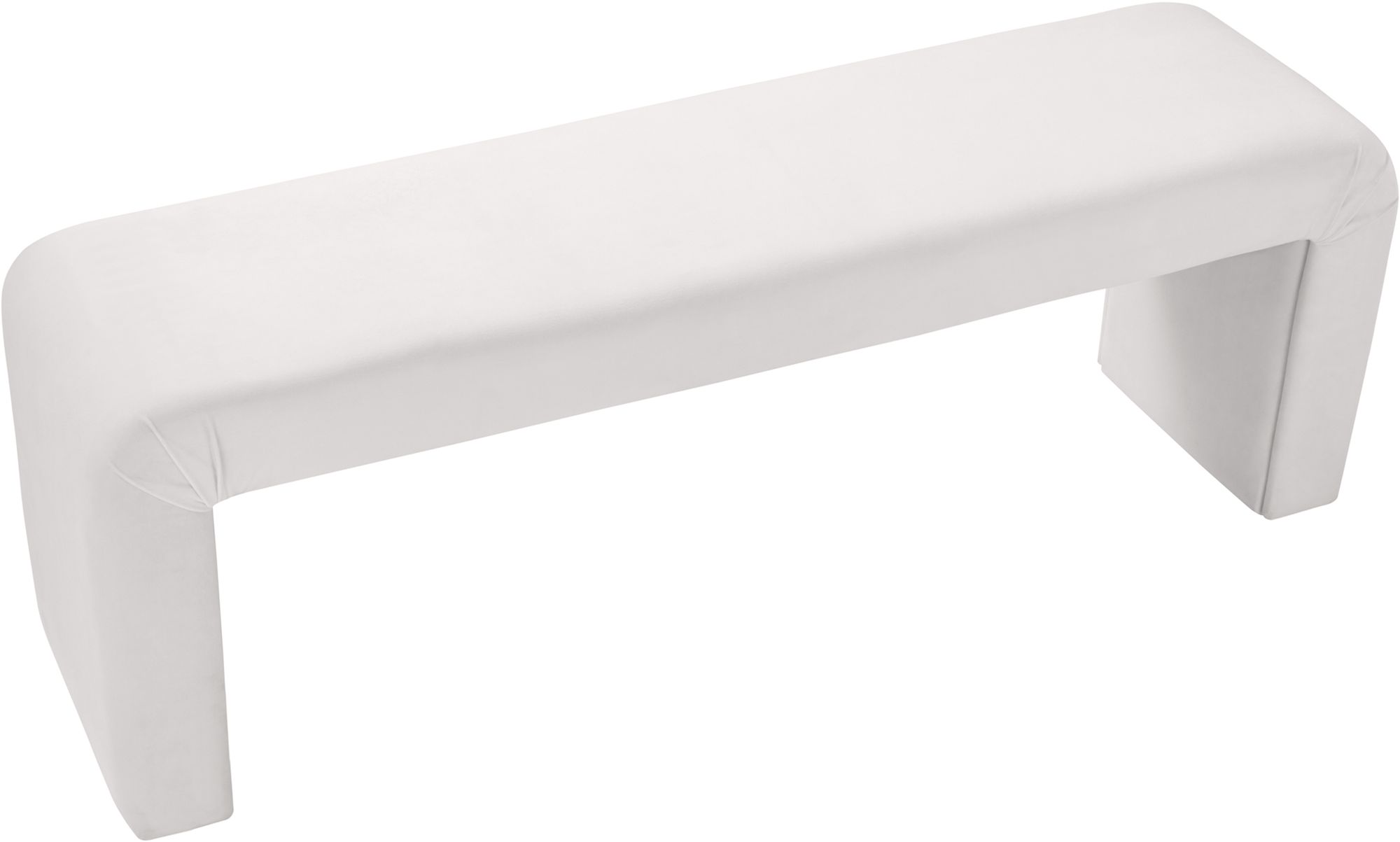 Minimalist Velvet Bench
