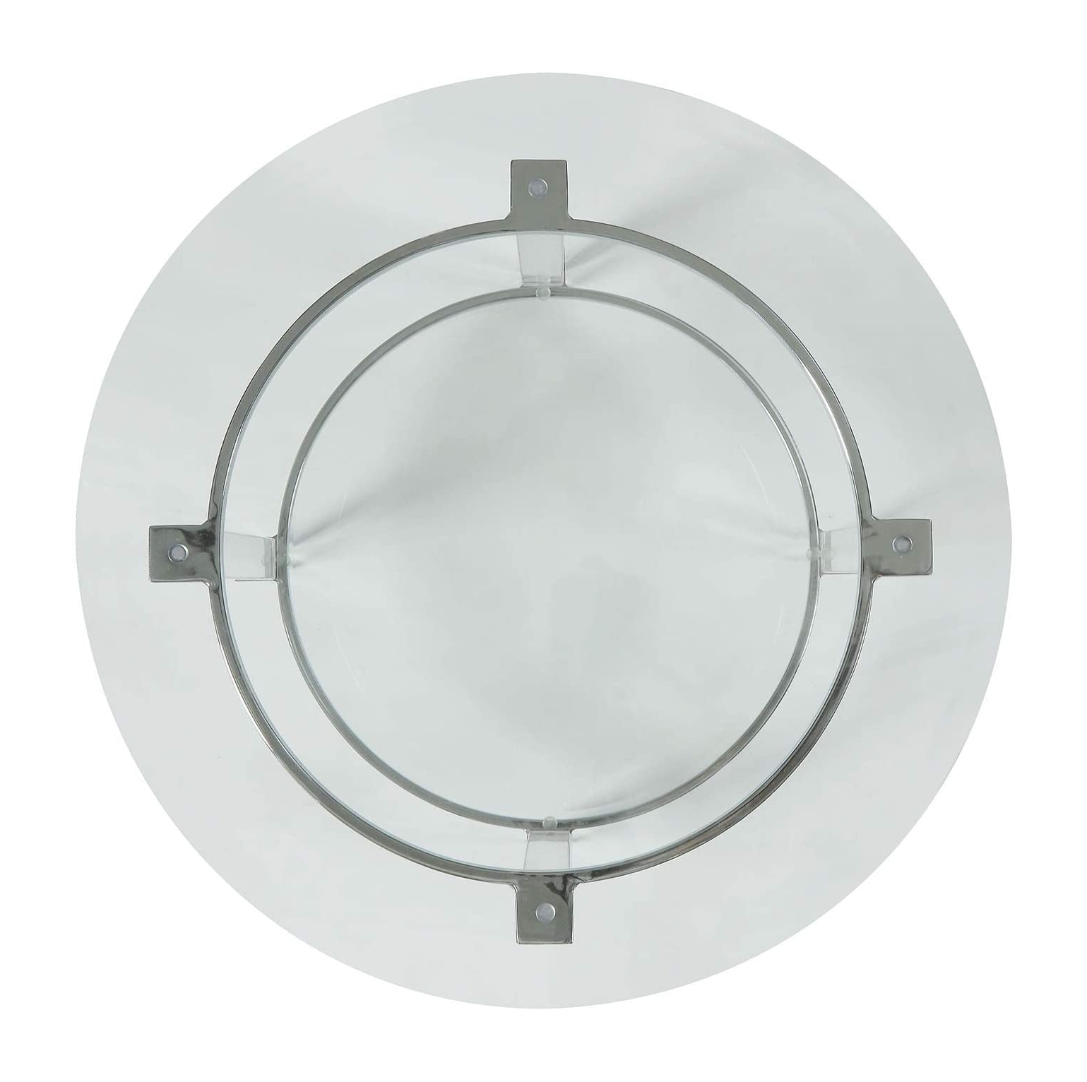 Polyanthus Acrylic/Metal/Glass Round End Table