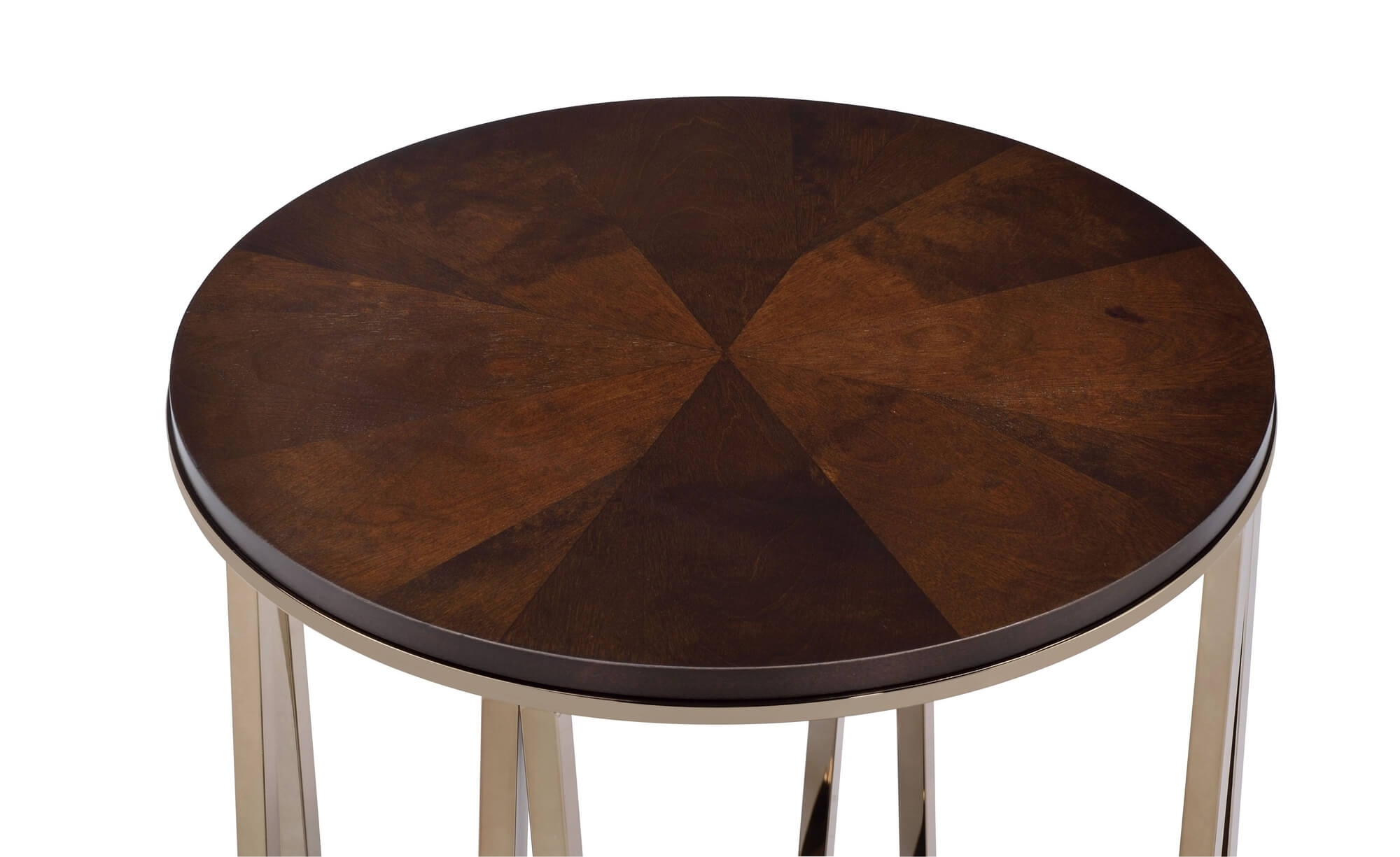Novus Wood/Metal Round End Table