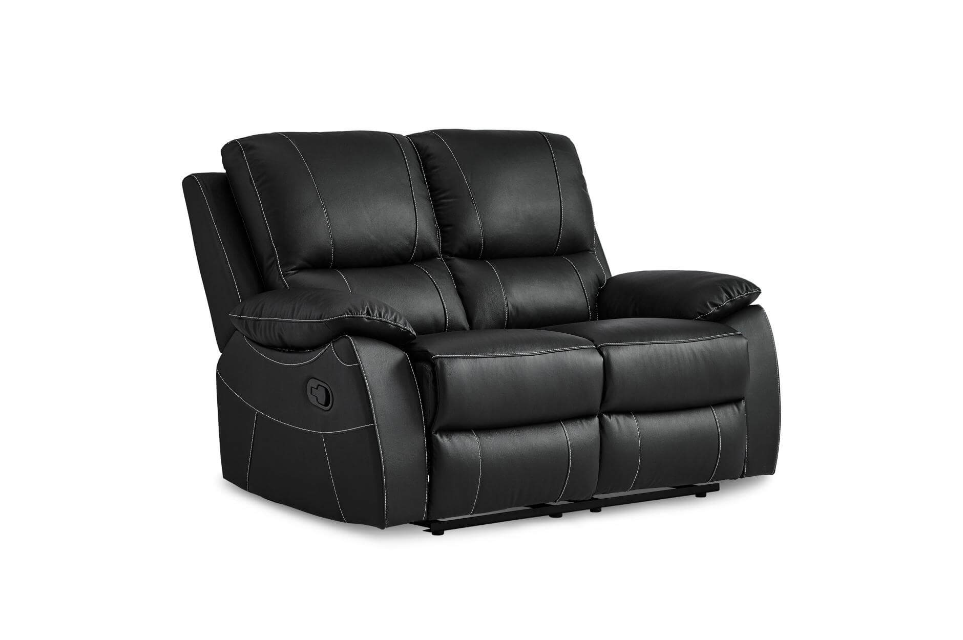 Greeley Leather Loveseat by Homelegance