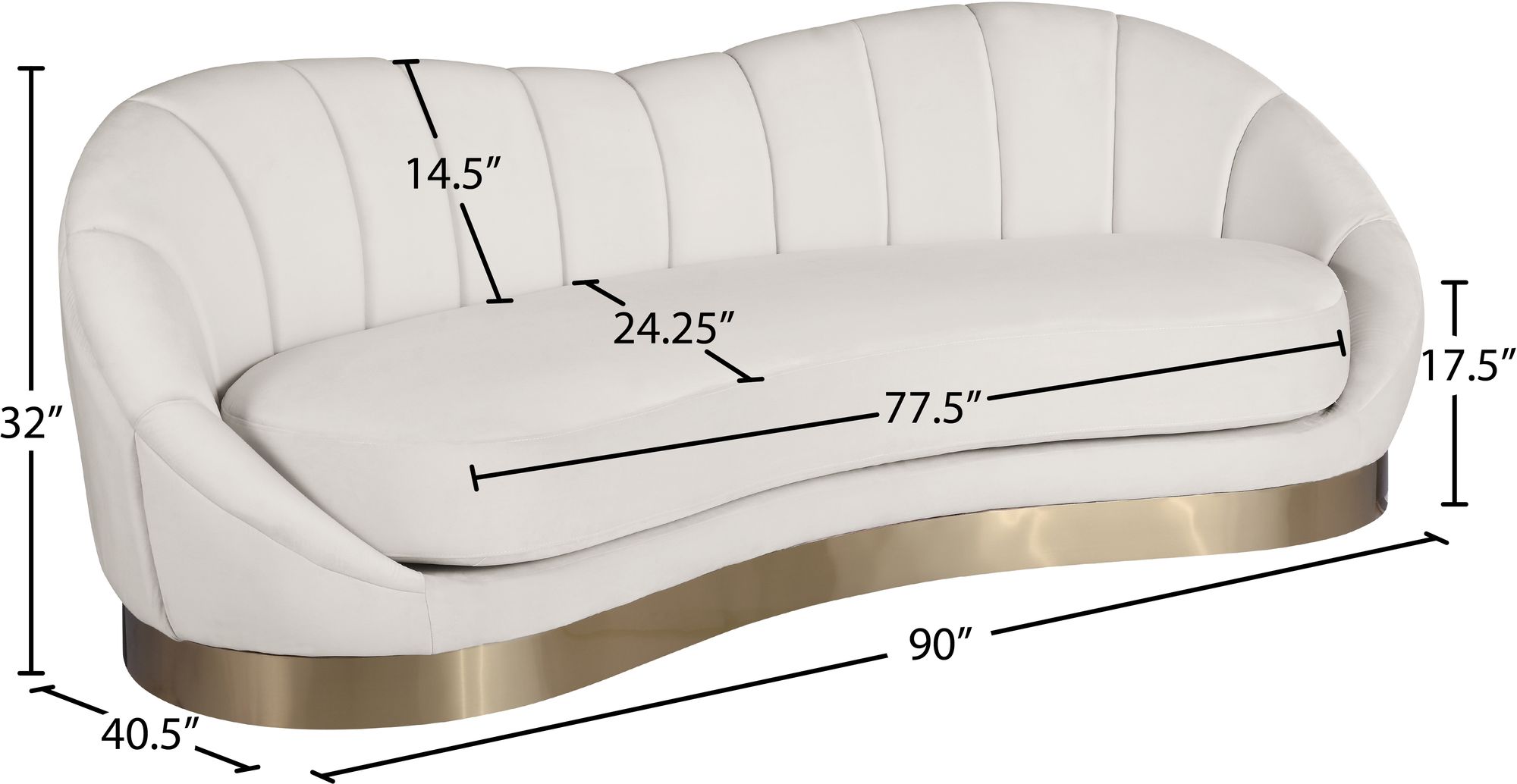 Shelly Velvet Sofa