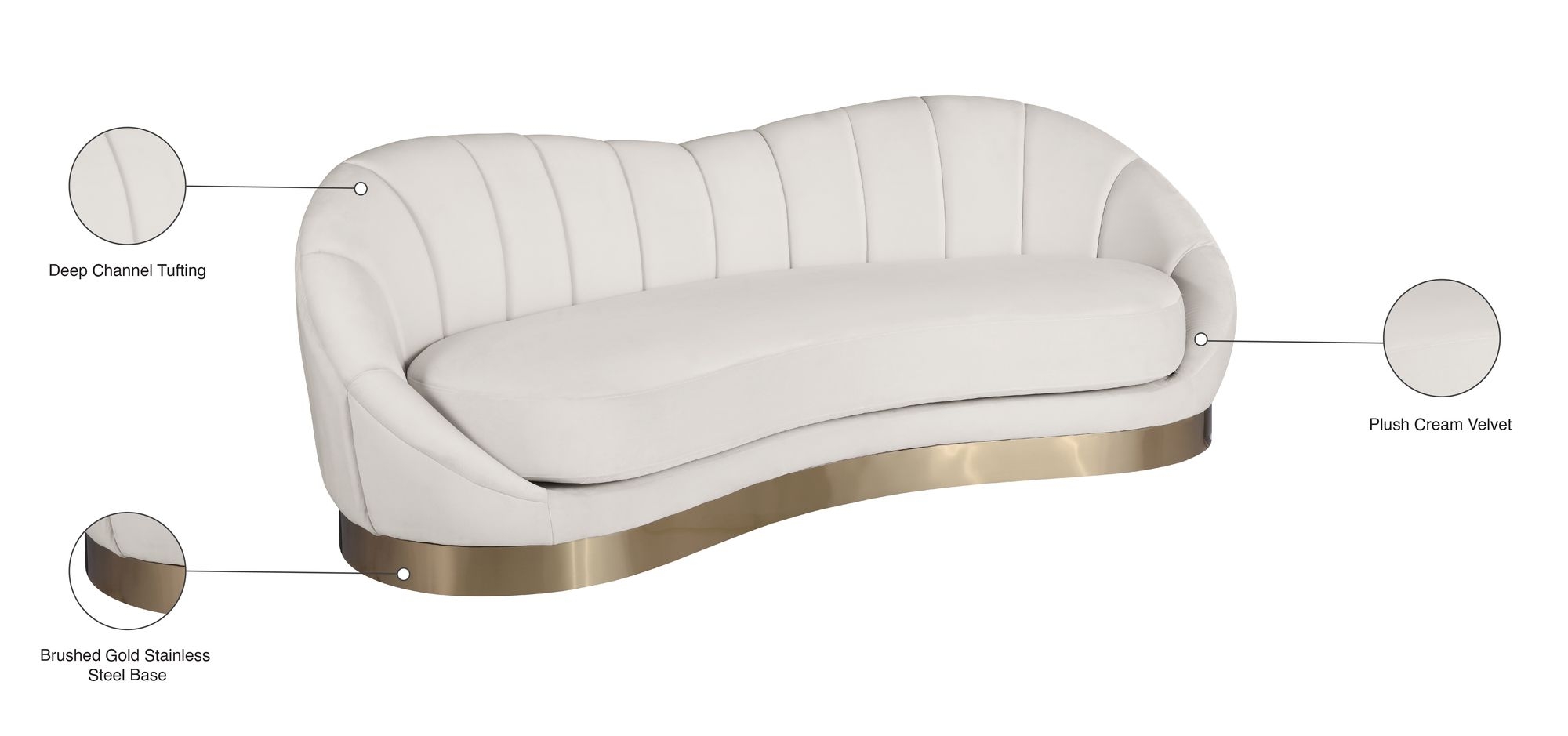 Shelly Velvet Sofa