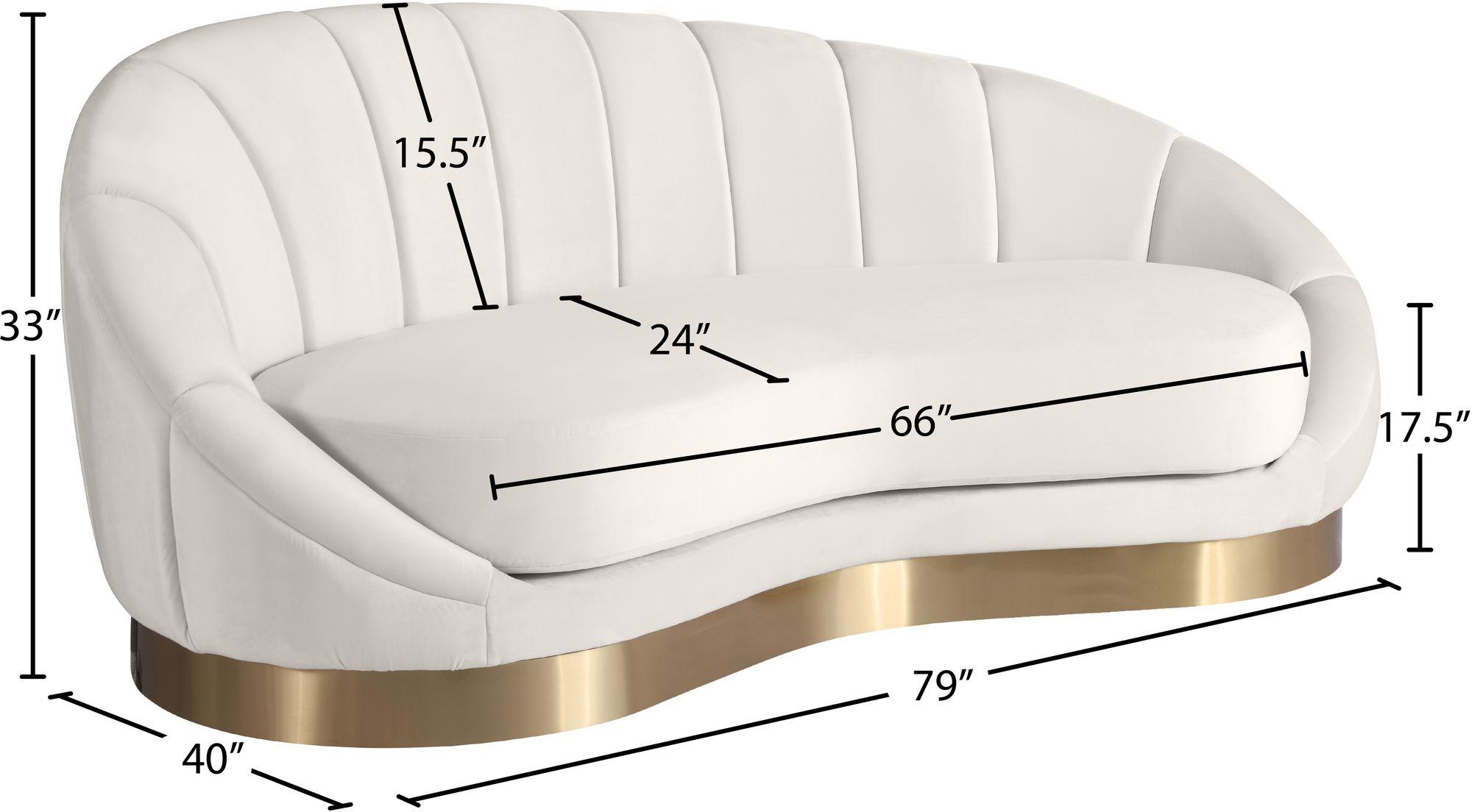 Shelly Velvet Chaise