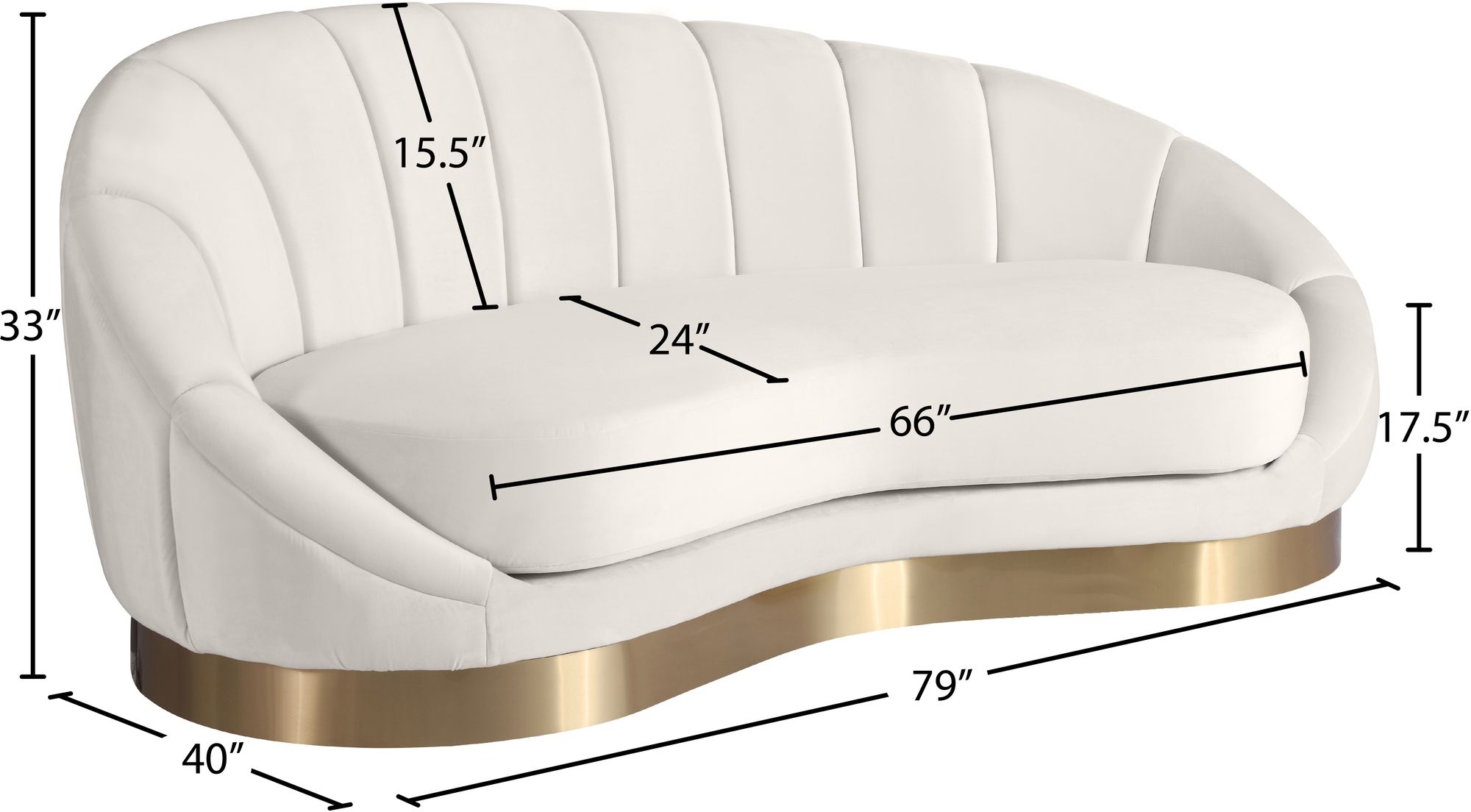 Shelly Velvet Chaise