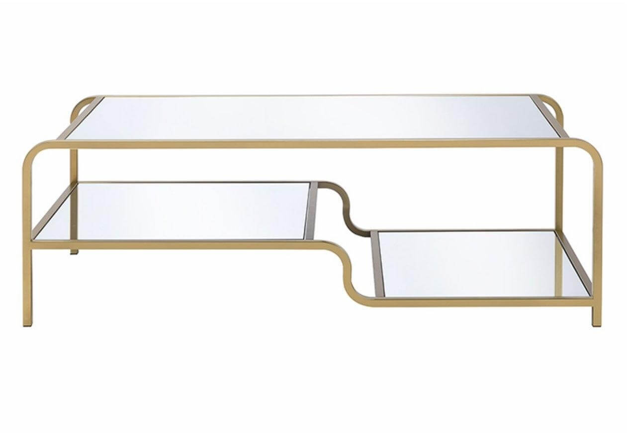 Mayge Glass Top Coffee Table