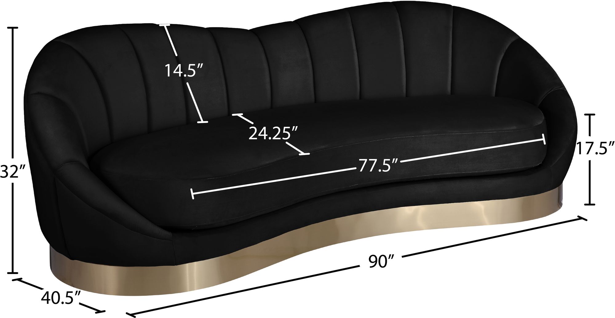 Shelly Velvet Sofa