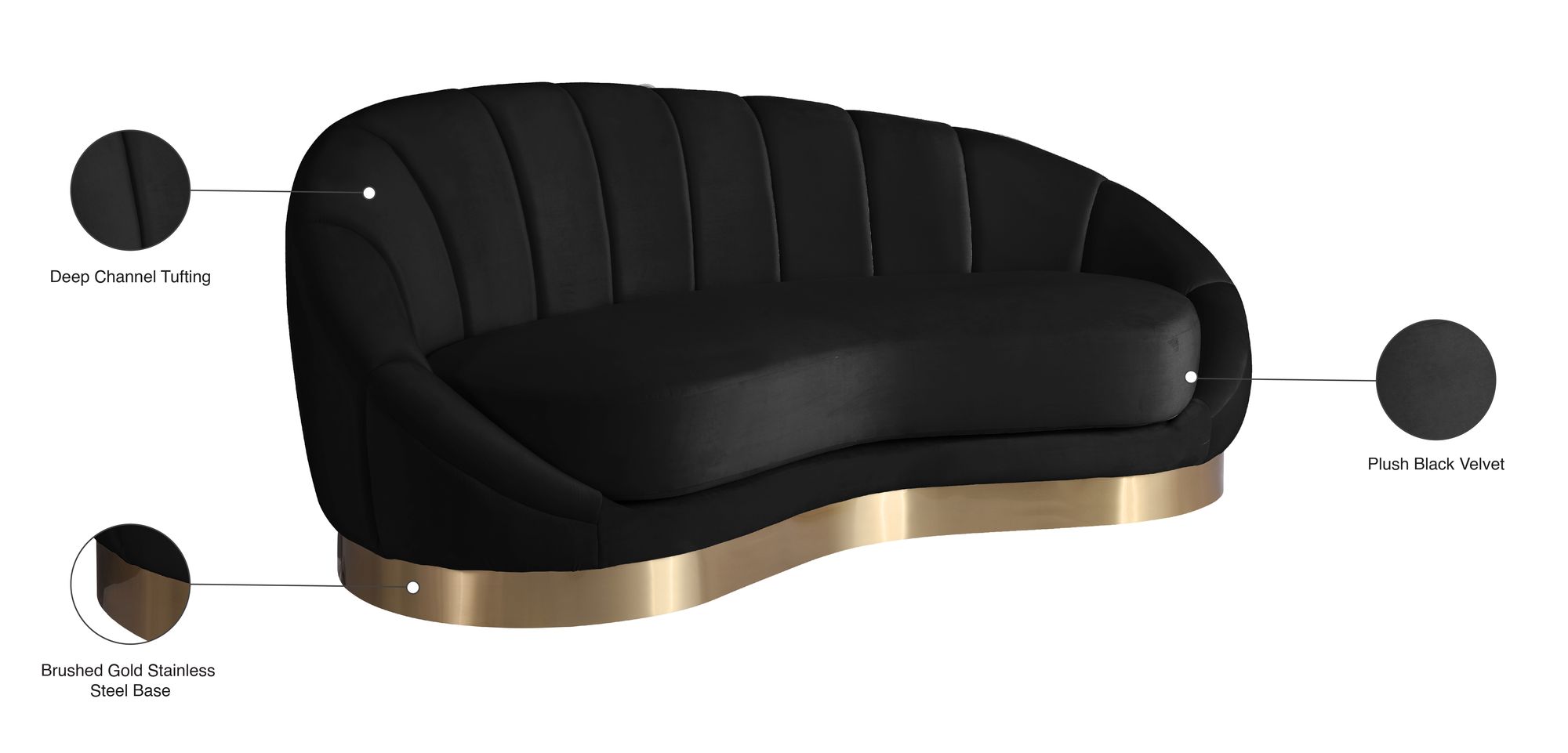 Shelly Velvet Chaise