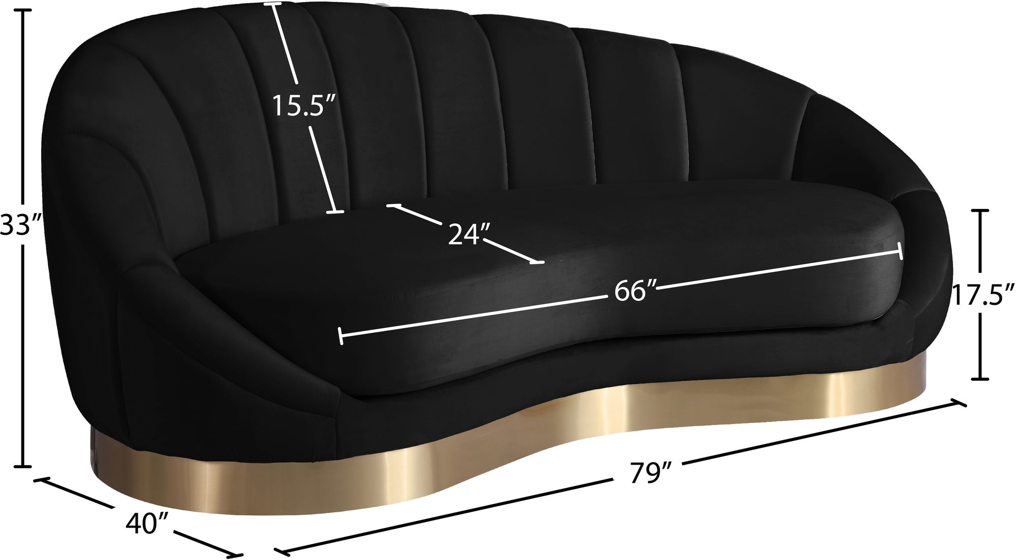 Shelly Velvet Chaise