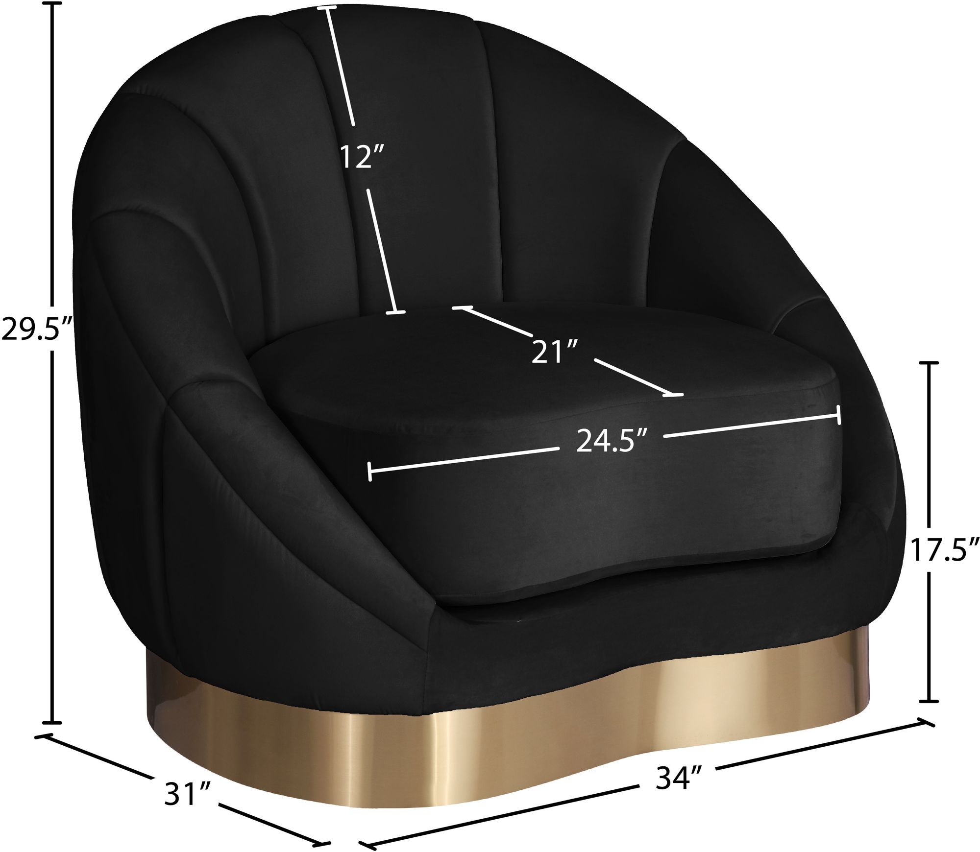 Shelly Velvet Chair