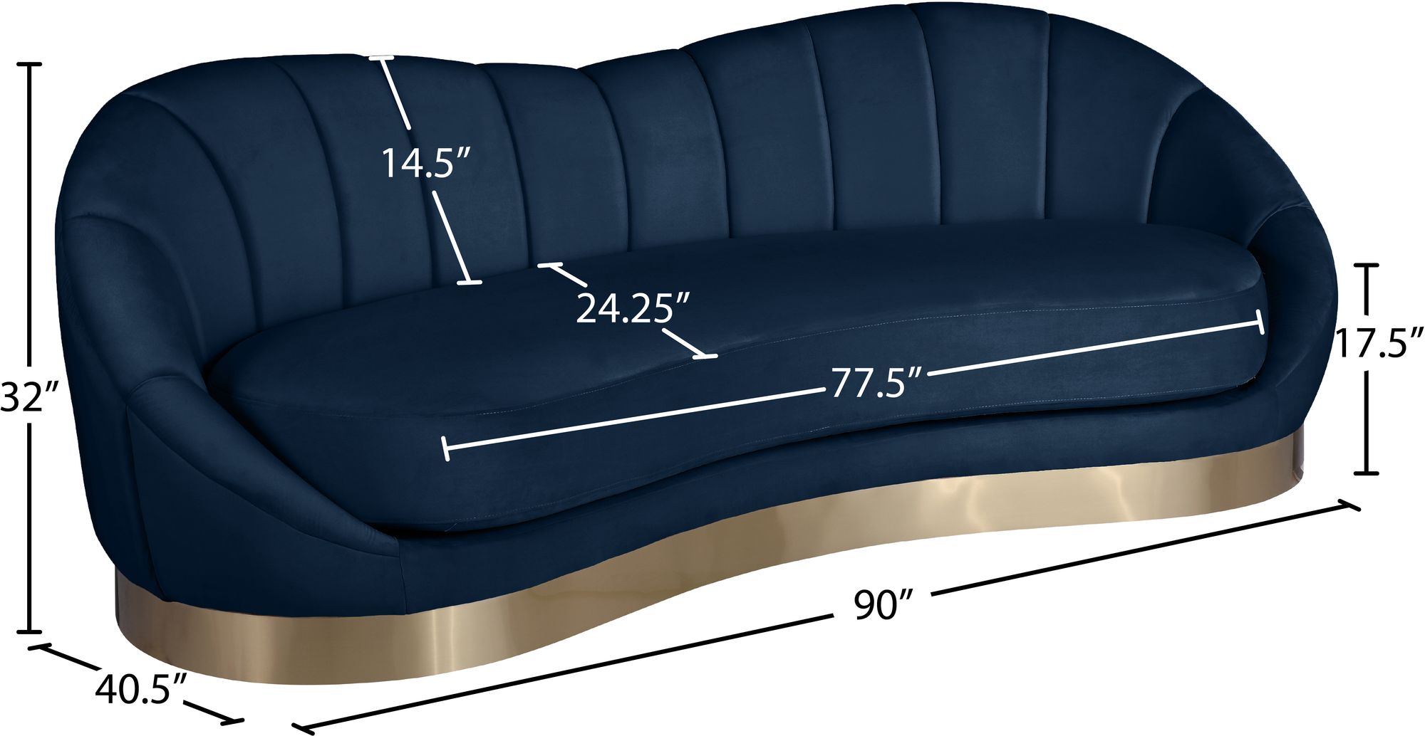 Shelly Velvet Sofa