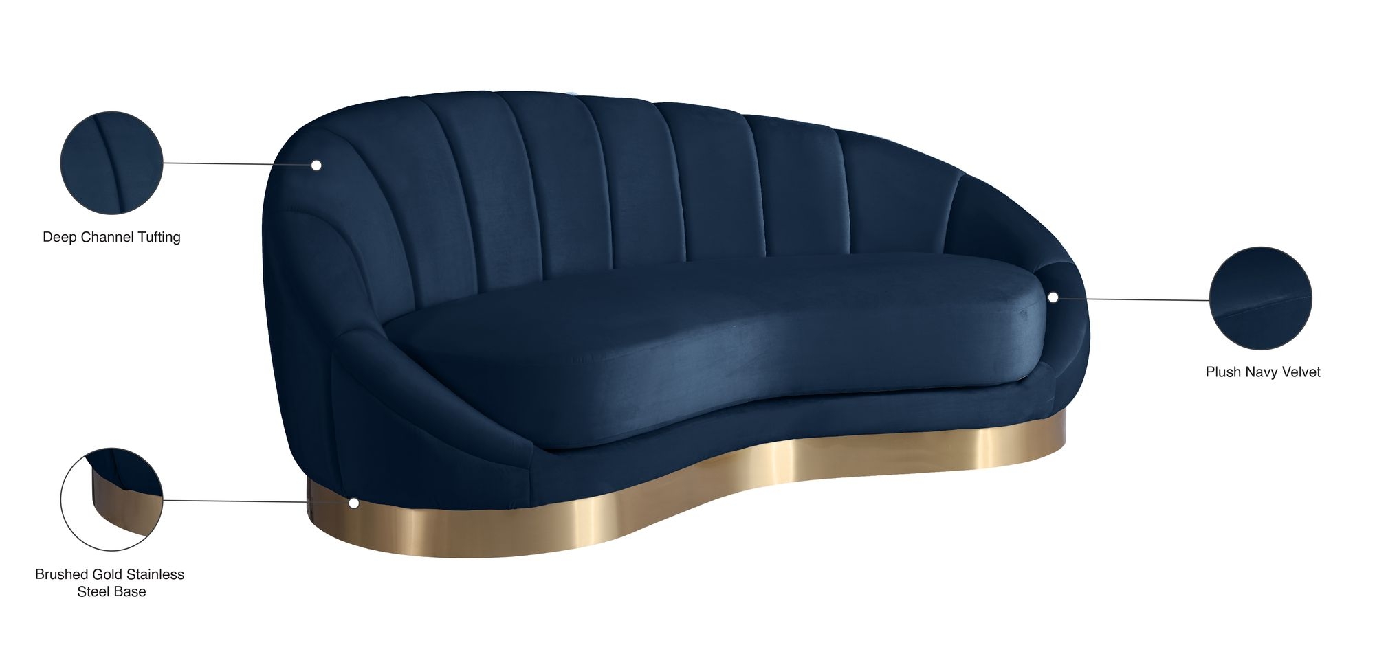 Shelly Velvet Chaise