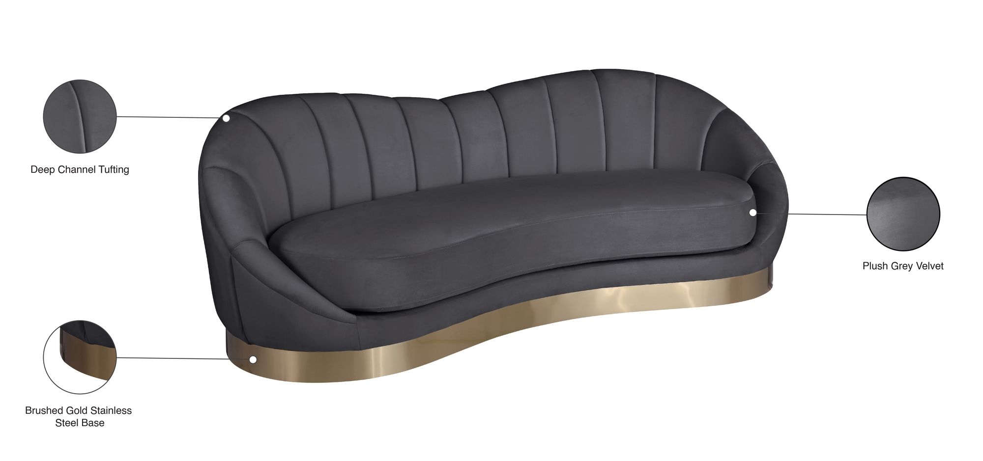Shelly Velvet Sofa