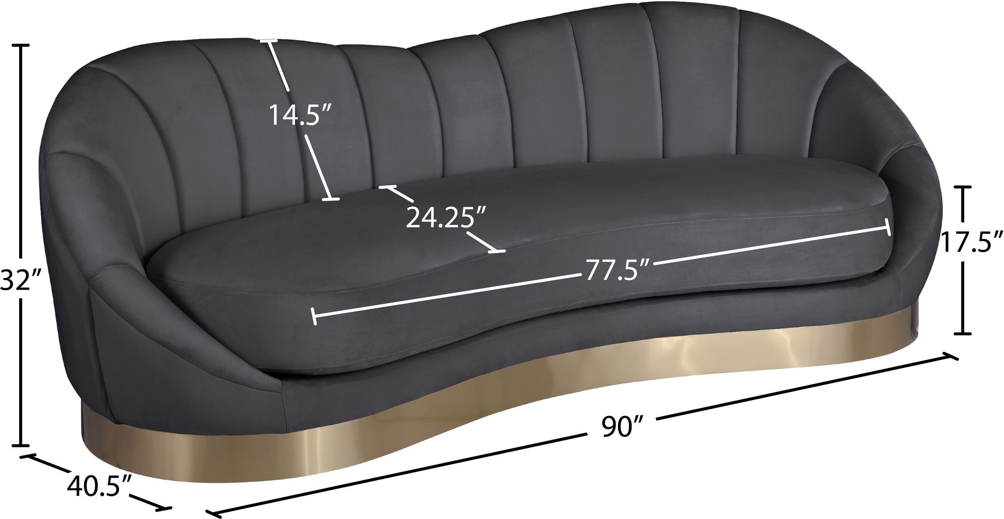Shelly Velvet Sofa