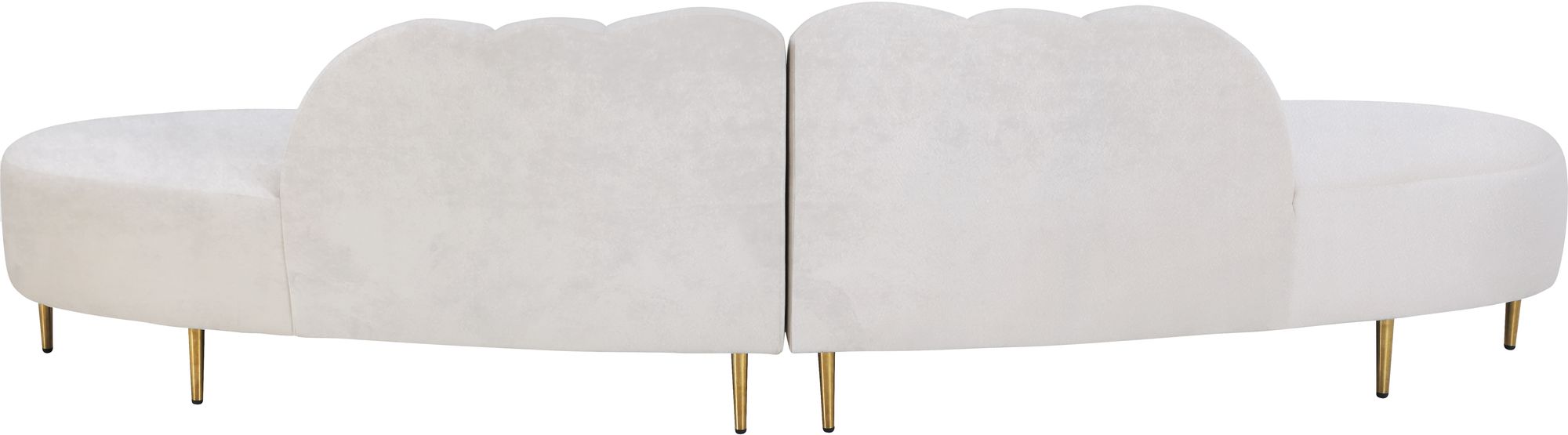 Divine 2-Piece Velvet Sectional