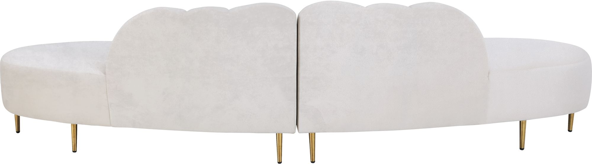 Divine 2-Piece Velvet Sectional