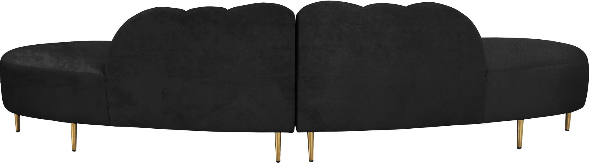 Divine 2-Piece Velvet Sectional