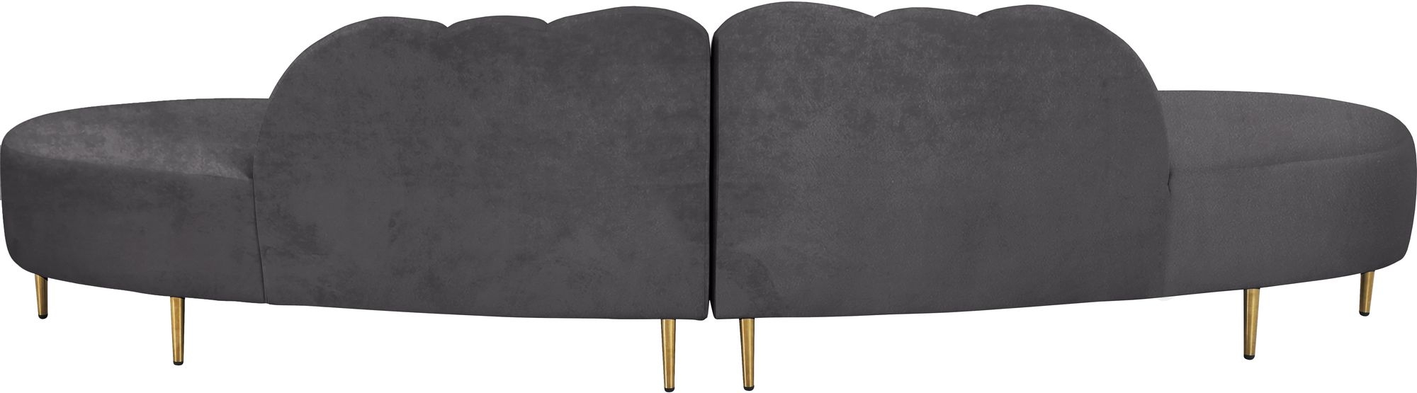 Divine 2-Piece Velvet Sectional