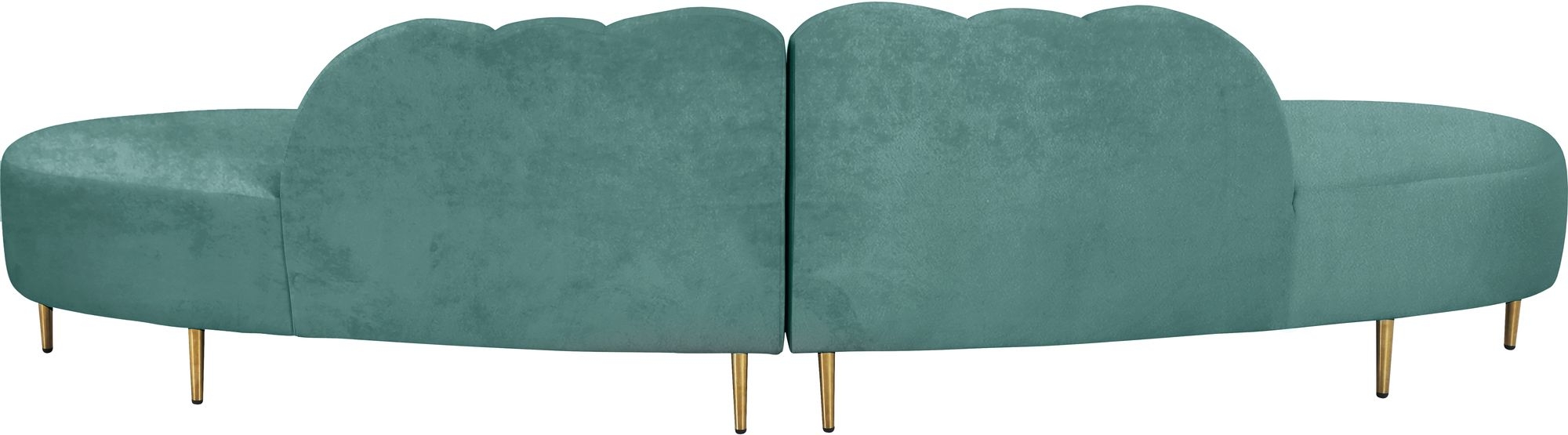 Divine 2-Piece Velvet Sectional