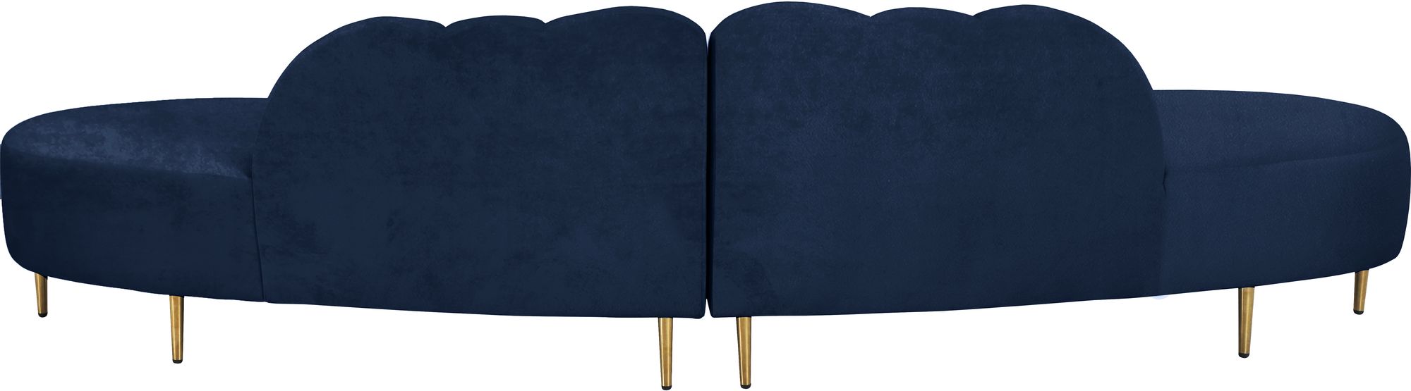 Divine 2-Piece Velvet Sectional
