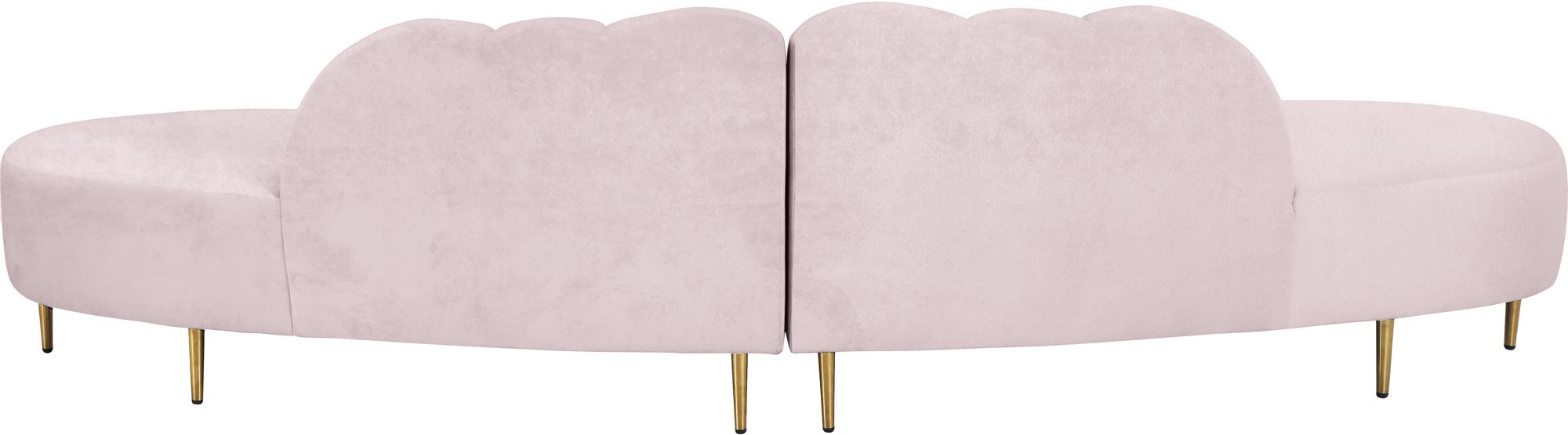 Divine 2-Piece Velvet Sectional