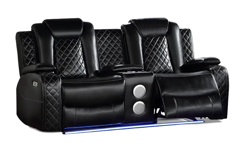 SM Vail Power Reclining Living Room Set w/LED Lighting