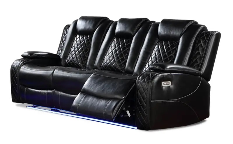 SM Vail Power Reclining Living Room Set w/LED Lighting
