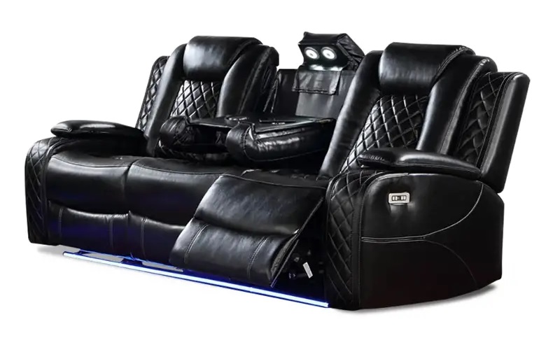 SM Vail Power Reclining Living Room Set w/LED Lighting