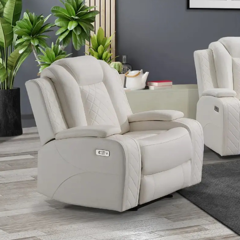 SM Vail Power Reclining Living Room Set w/LED Lighting