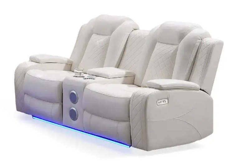 SM Vail Power Reclining Living Room Set w/LED Lighting