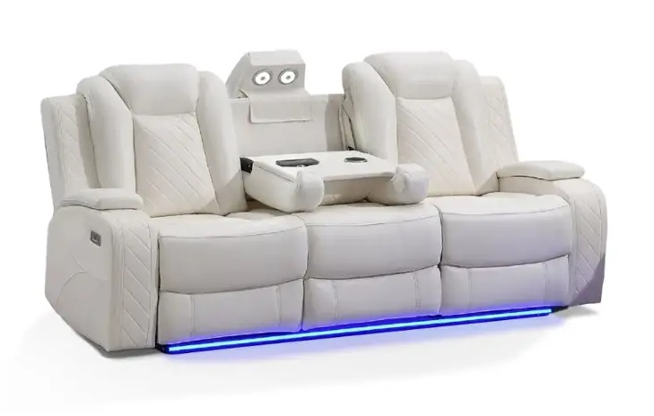 SM Vail Power Reclining Living Room Set w/LED Lighting