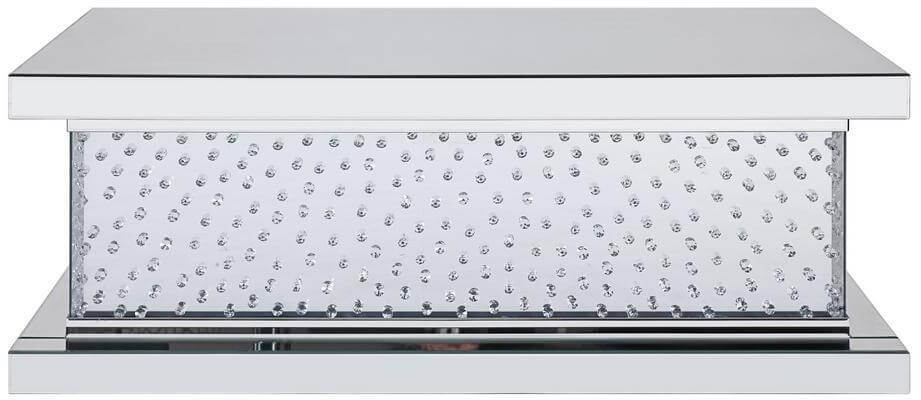 Nysa Mirrored/Faux Crystals Coffee Table