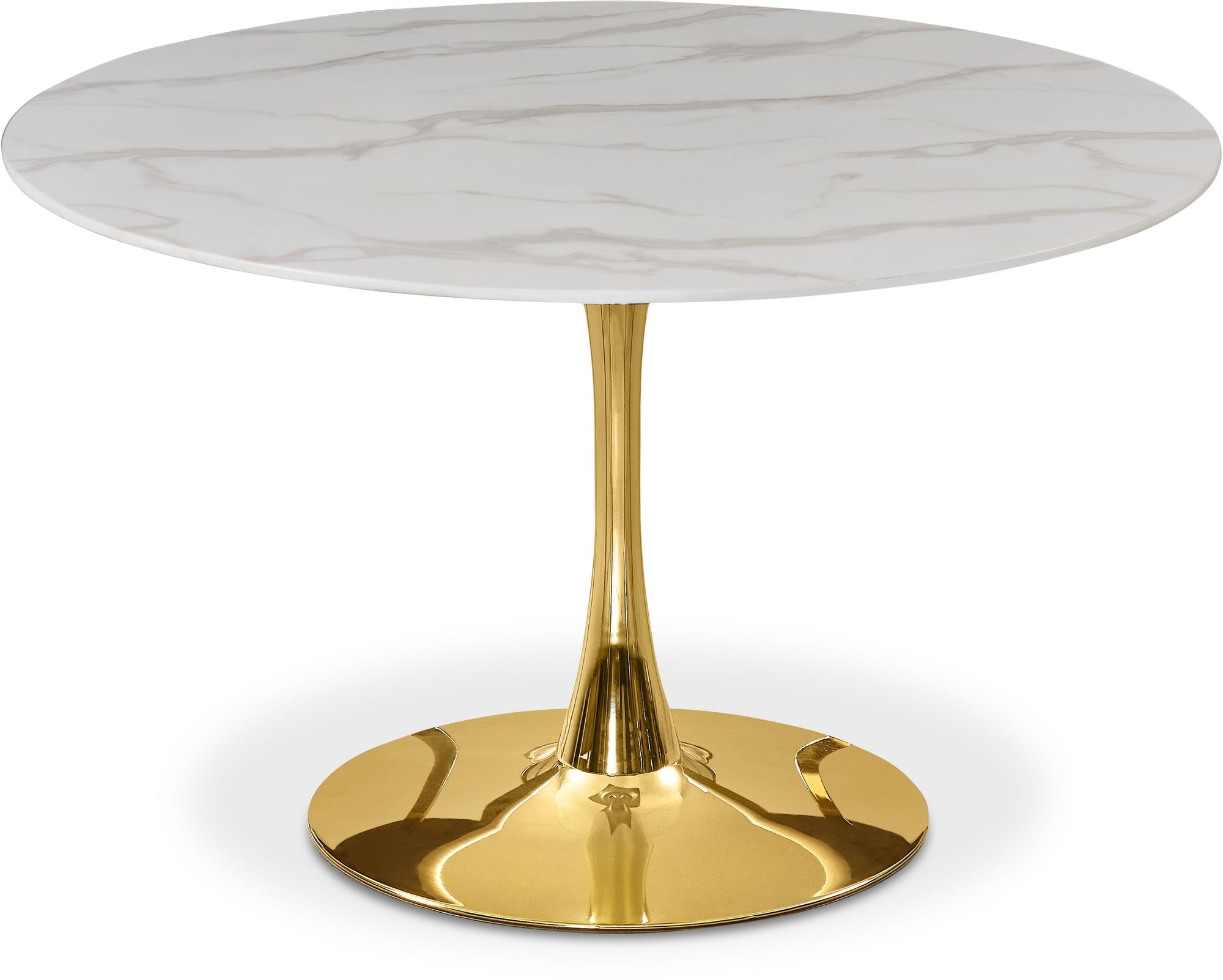 Tulip 48" Round Glass Dining Table