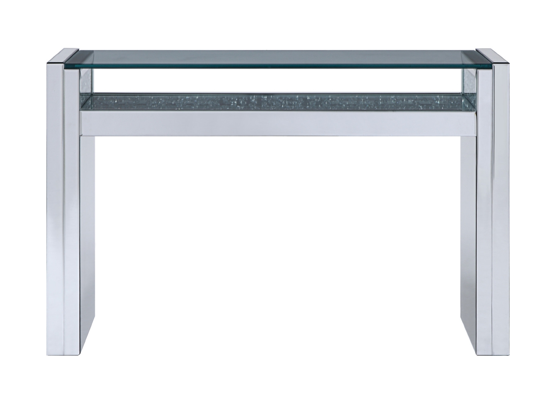 Nysa 81473 Mirrored/Faux Crystals Sofa Table