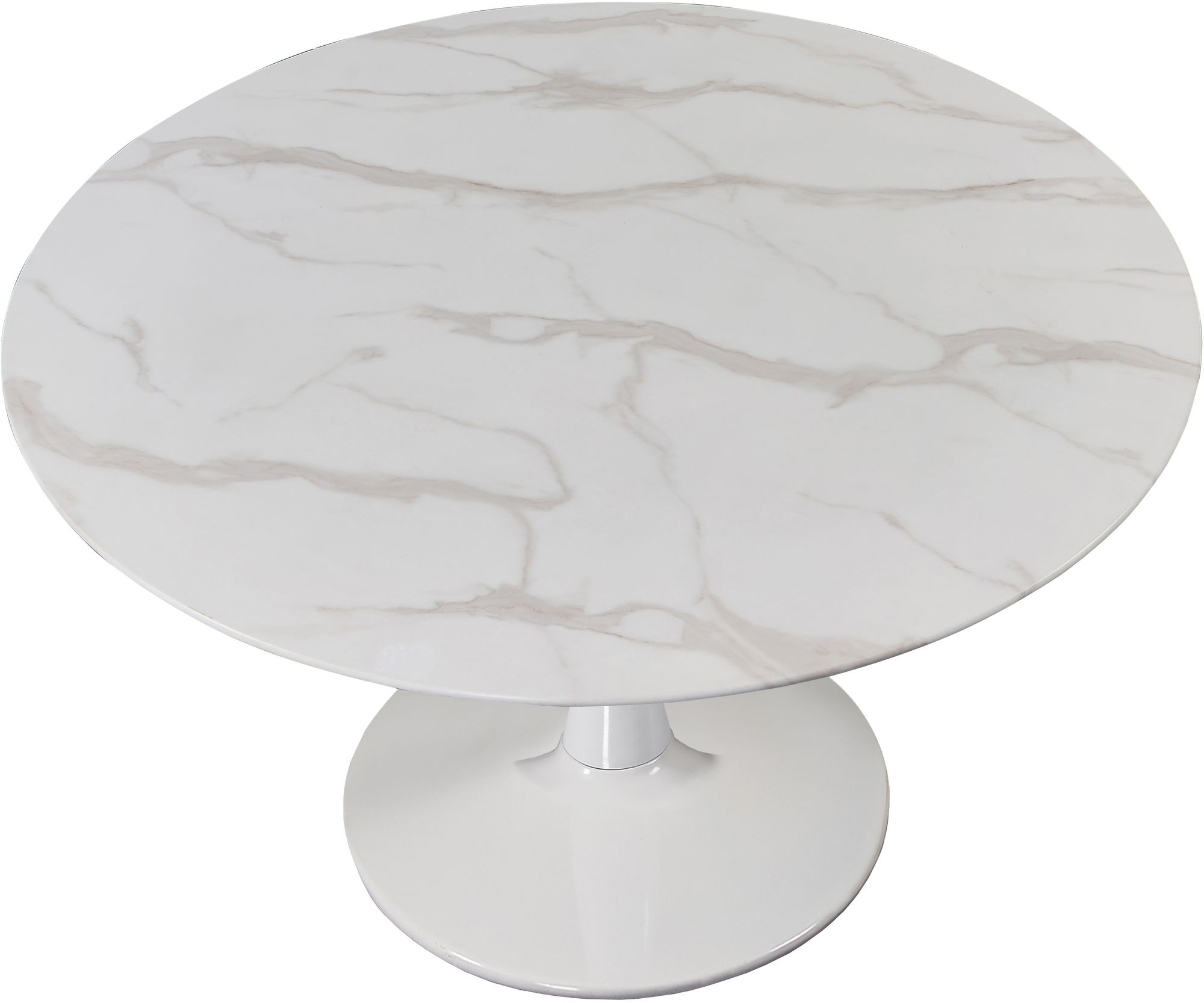 Tulip 48" Round Glass Dining Table