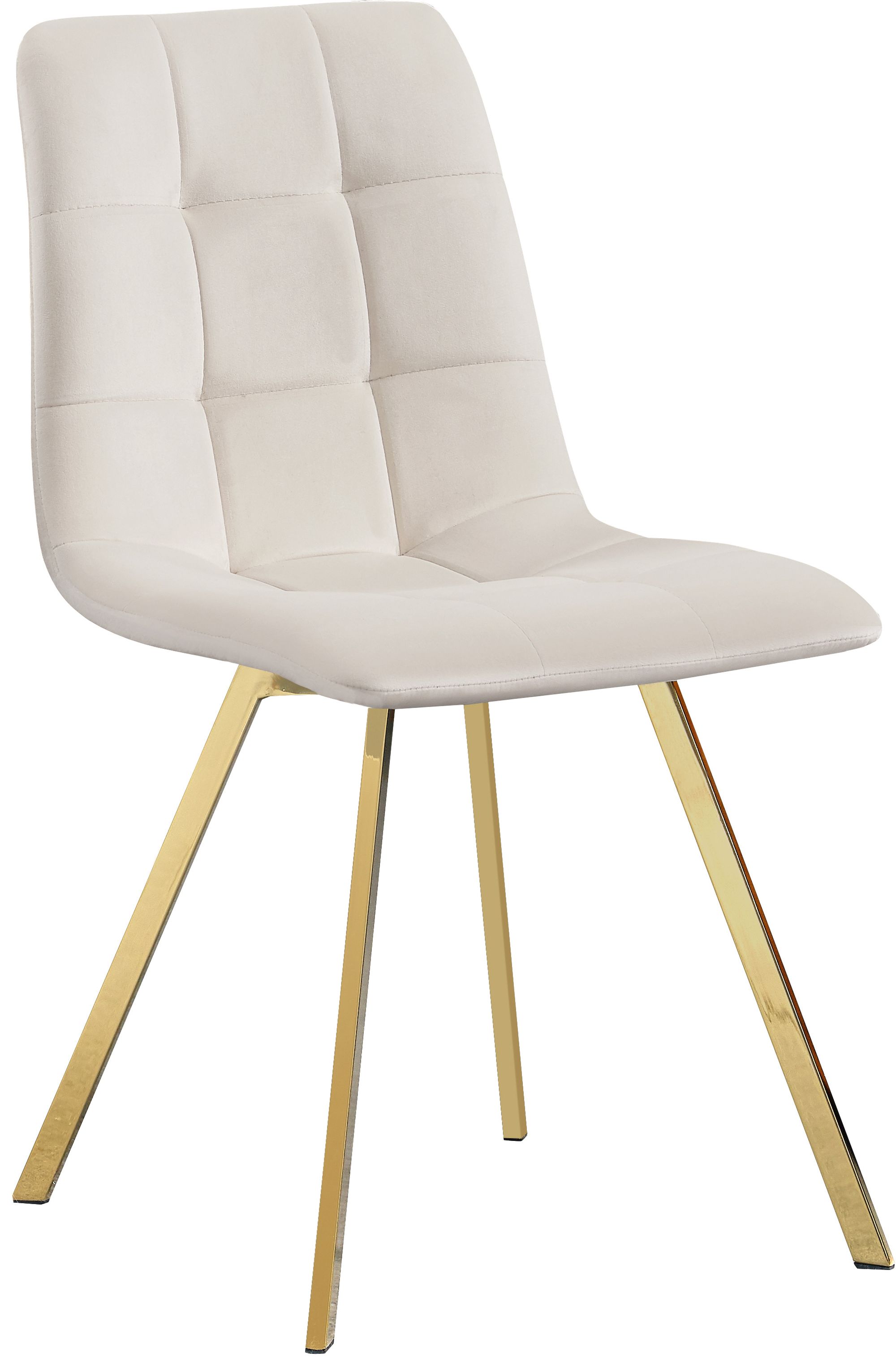 Annie Velvet Dining Chair with Gold Legs