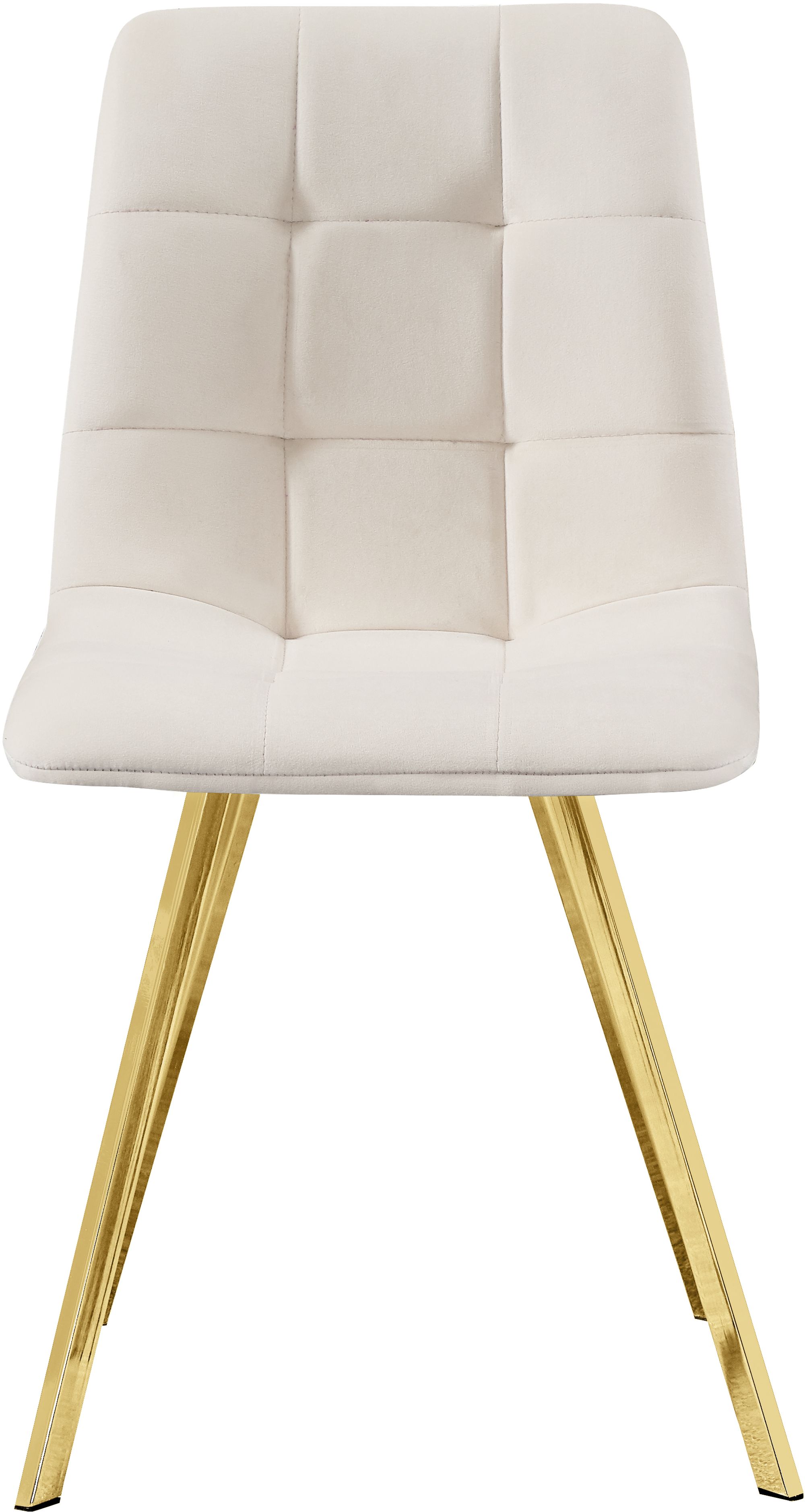 Annie Velvet Dining Chair with Gold Legs